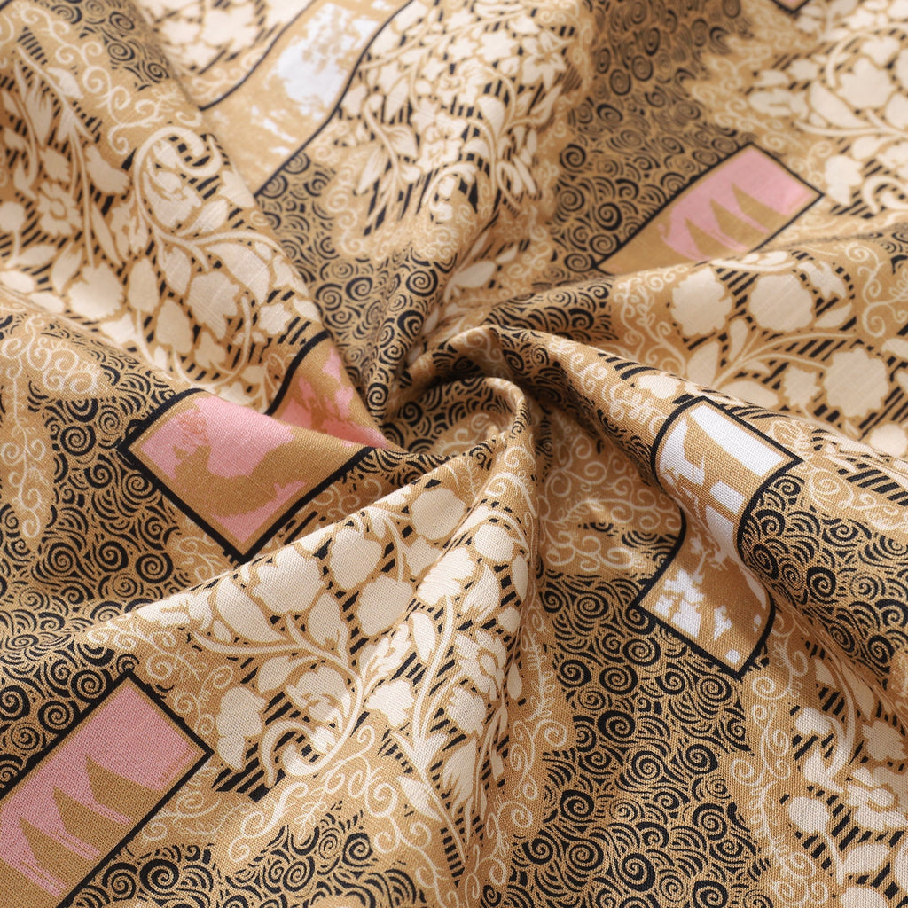 Men's Hawaiian Shirt Good Fortune Has Come Cotton Button-down Short Sleeve Aloha Shirt By Yakima