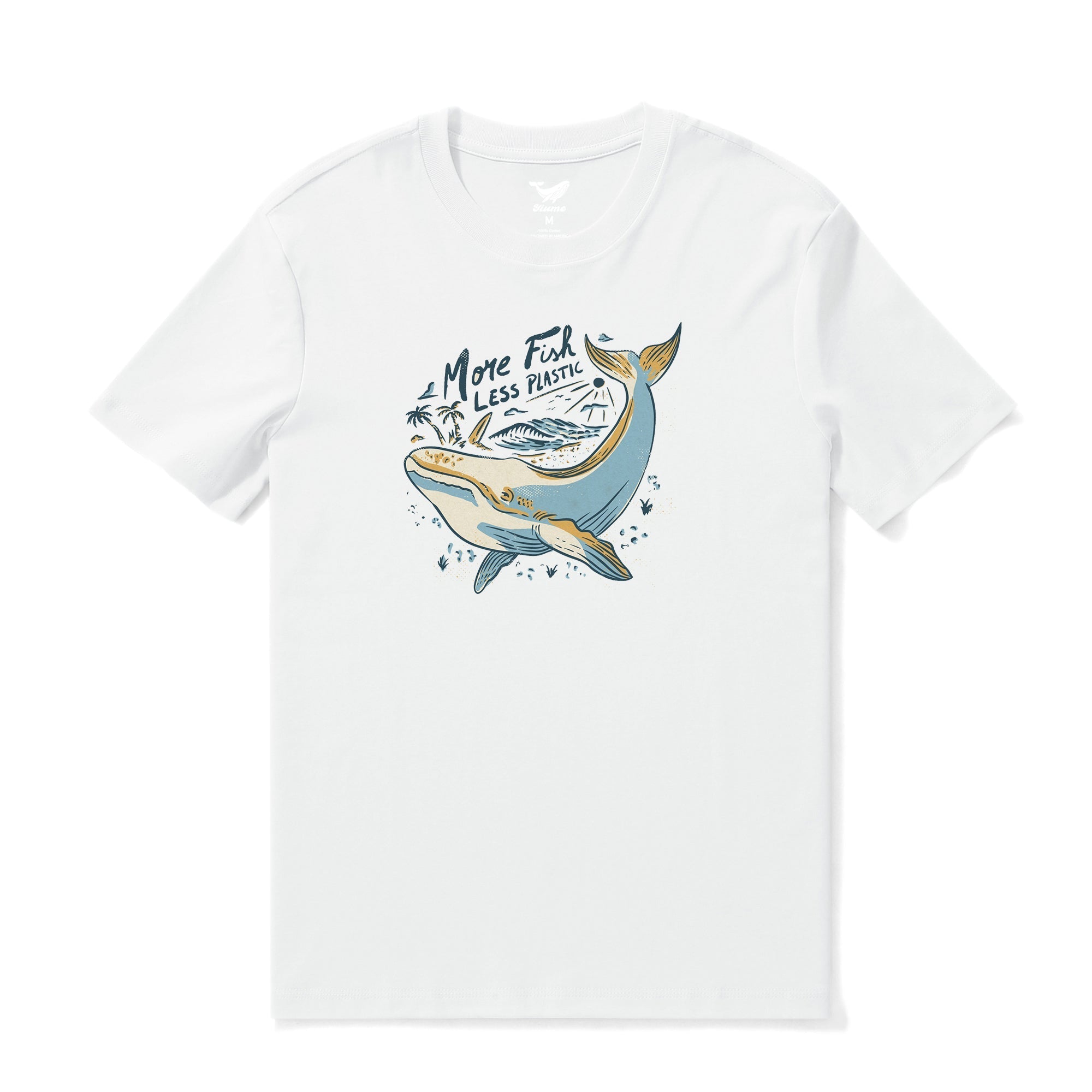 Hawaiian Tee For Men Save Our Seas Tee Crew Neck 100% Cotton By Shawn