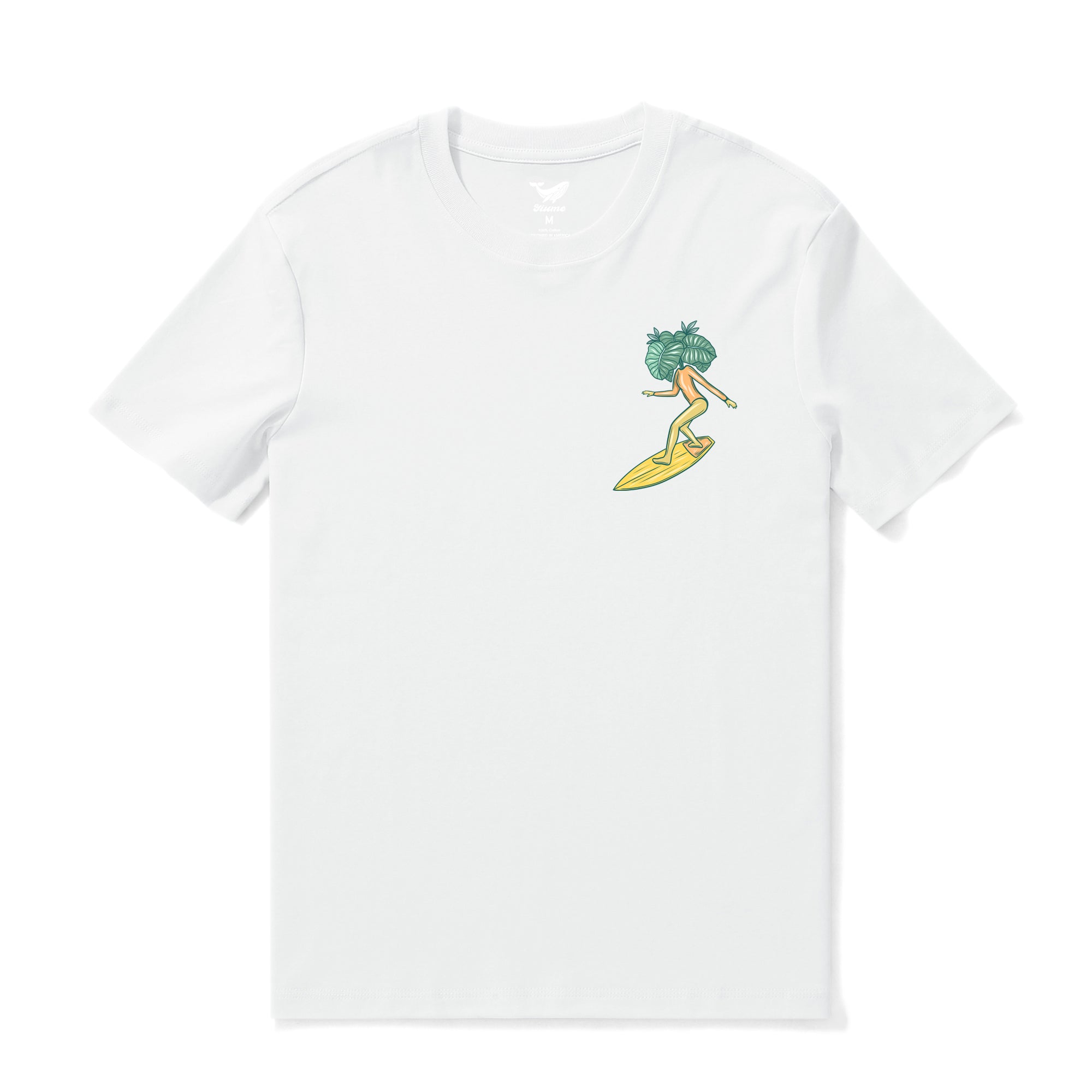 Hawaiian Tee For Men In the Elements By Loindaflow Tee Crew Neck 100% Cotton - WHITE By Laihha Organna