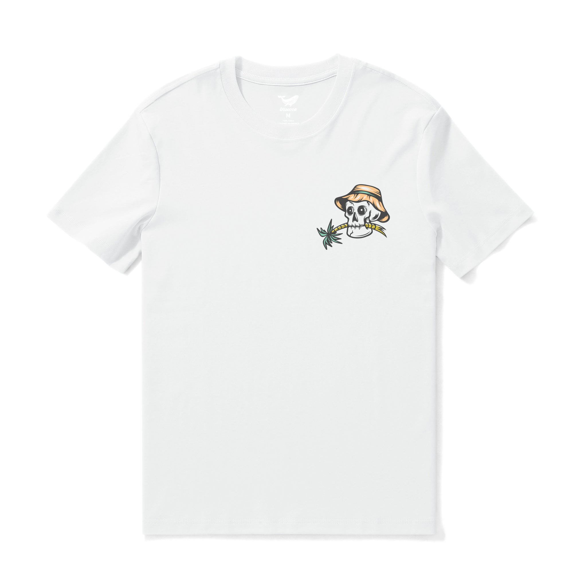 Hawaiian Tee For Men Taste of Tropical By Loindaflow Tee Crew Neck 100% Cotton - WHITE By Laihha Organna