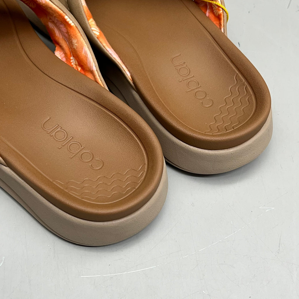 COBIAN Darby Synthetic Suede Strap Sandals Women's Sz 8, EU 38 Tan DAR24-230-8