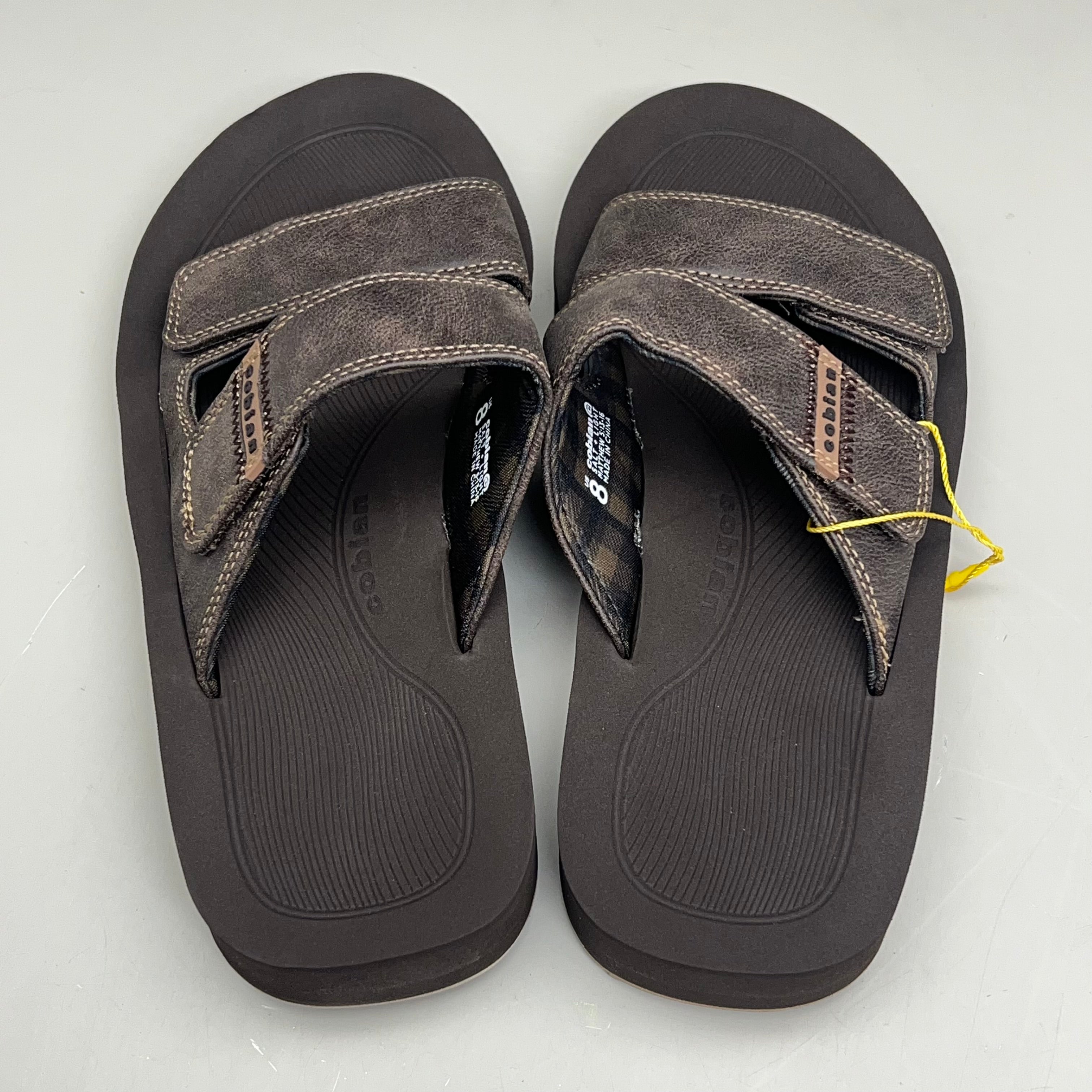 COBIAN Trestles Trek Slide EVA Top Sole Men's Sz 12, 45 Eu Chocolate TTS24-201-12