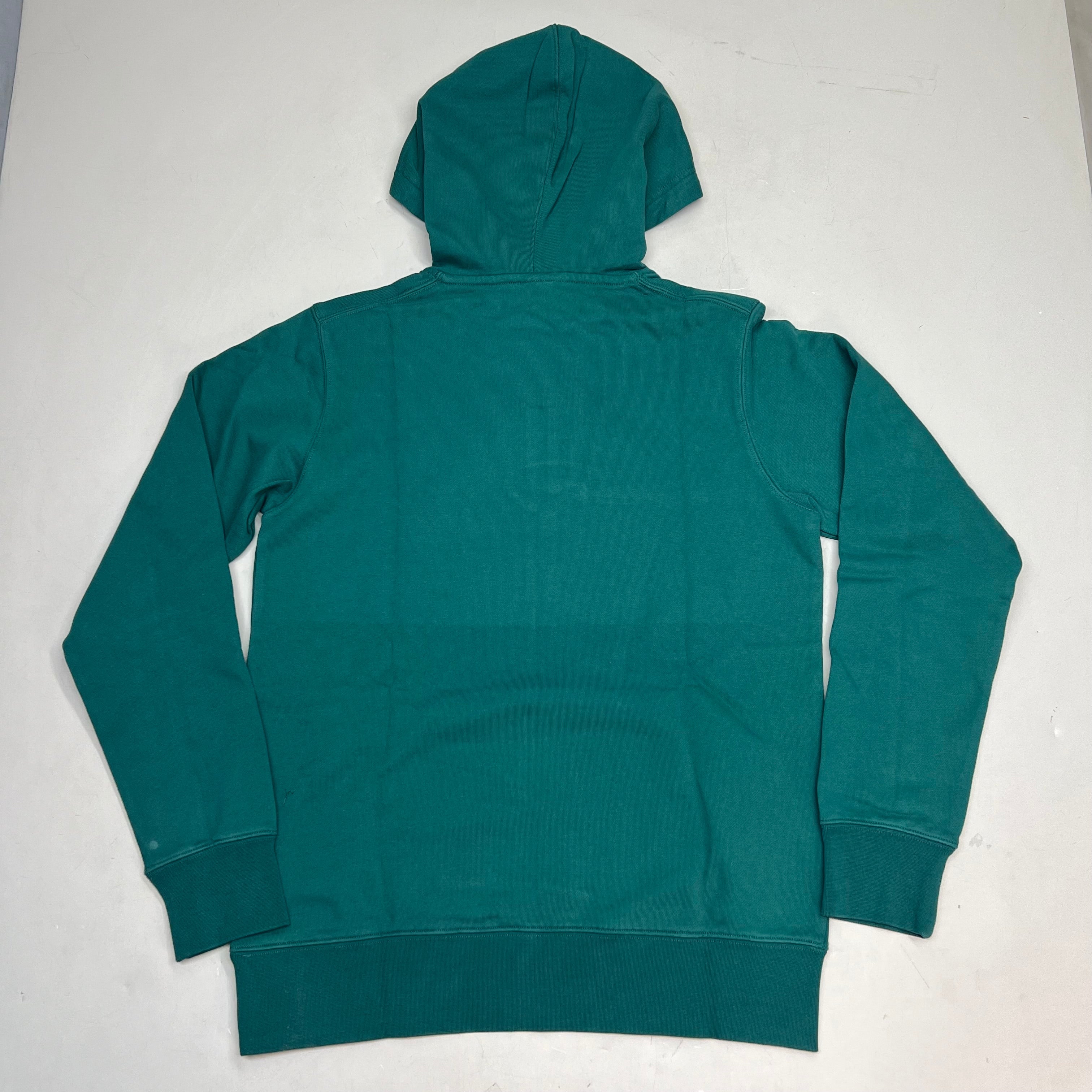 MONSTERCAT Hooded Drawstring Sweatshirt W/ Velvet Logo Men's Sz S Emerald Green