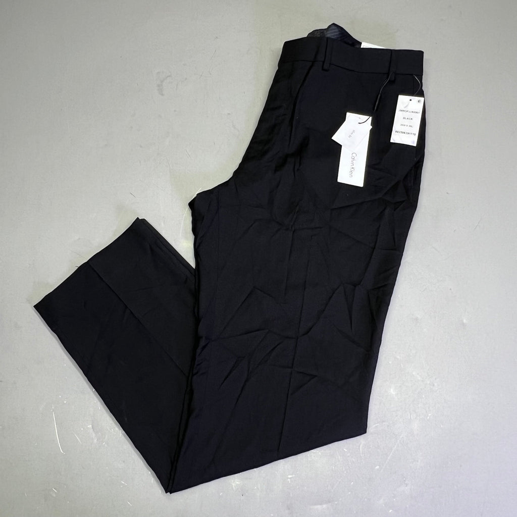 CALVIN KLEIN Slim Fit Slack Dress Pants Men's Sz 36W X 30L Black JMROPJJX0001