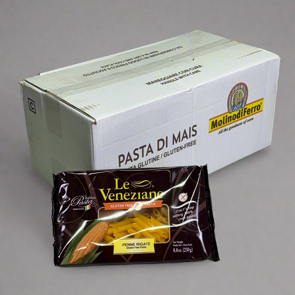 LE VENEZIANE (12 PACK) Gluten Free Corn Pasta 8.8 oz BB 10/26 (Distressed Box)