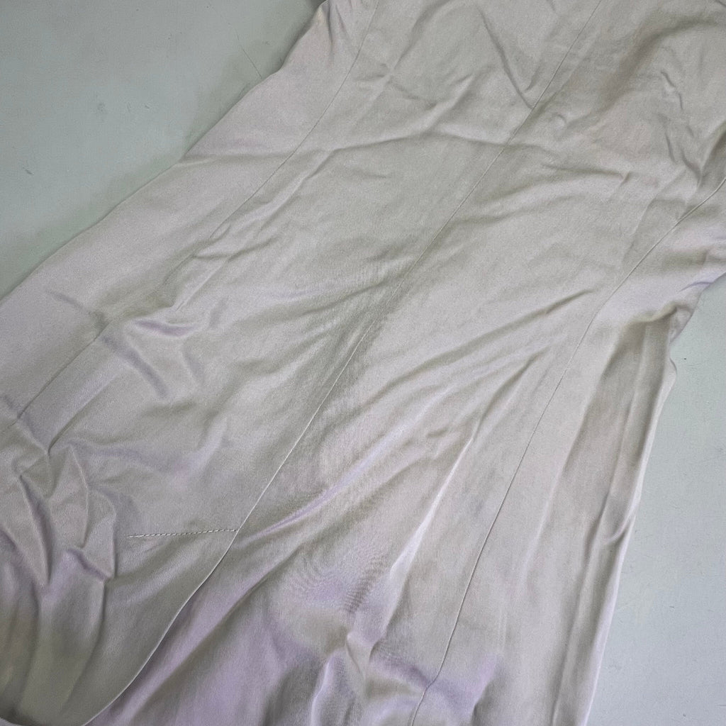 CLUB MONACO Long Trench Coat 100% Lyocell Shell Women's Sz ZS Light Khaki