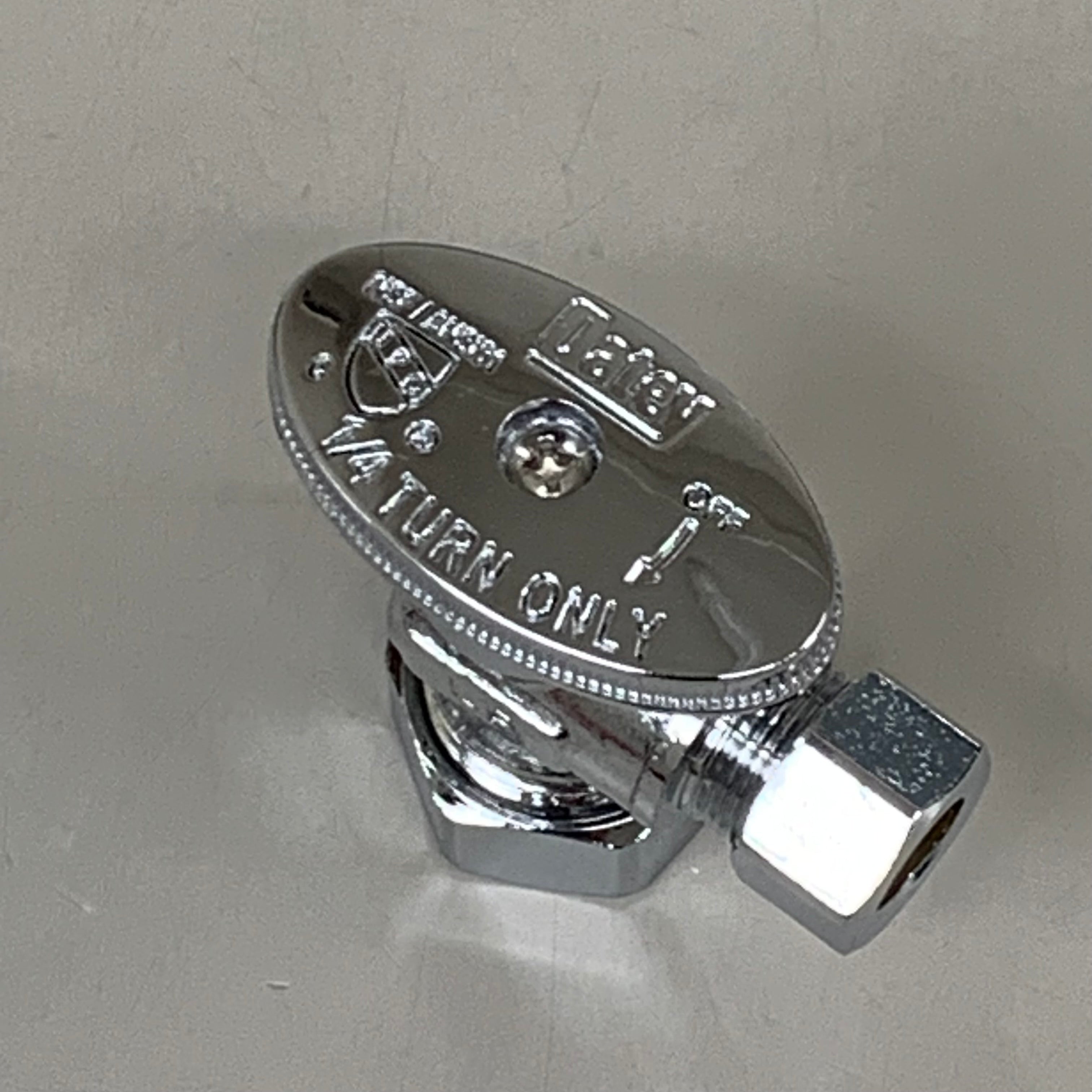 OATEY (2 PACK) Quarter Turn Angle Valve 1/2 NOM Copper 5/8 X 3/8 4701PCLF