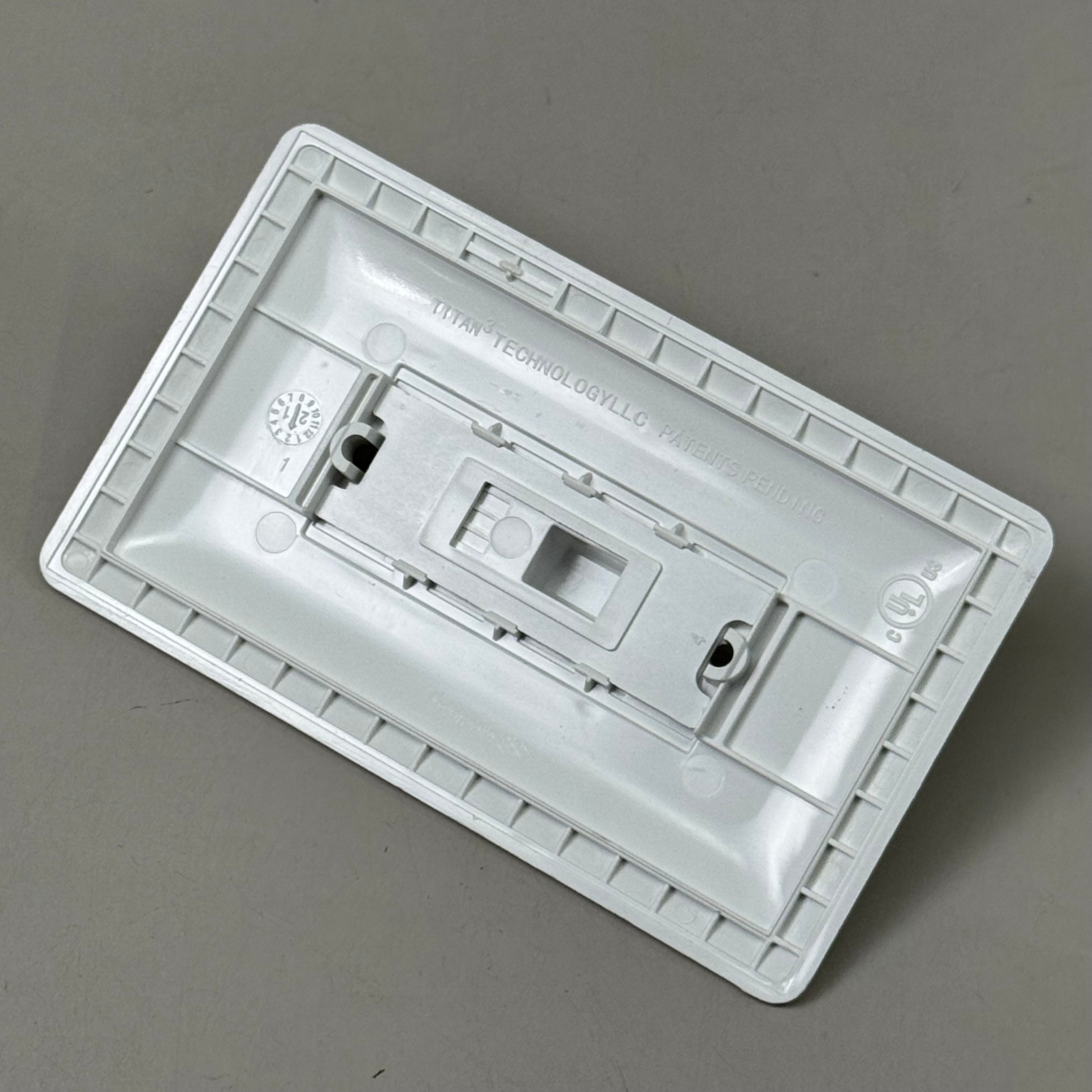 TITAN3 (5 PACK!) 1-Gang Toggle Cover-Up Wall Plate 5" x 3" White TPPCW-T-5