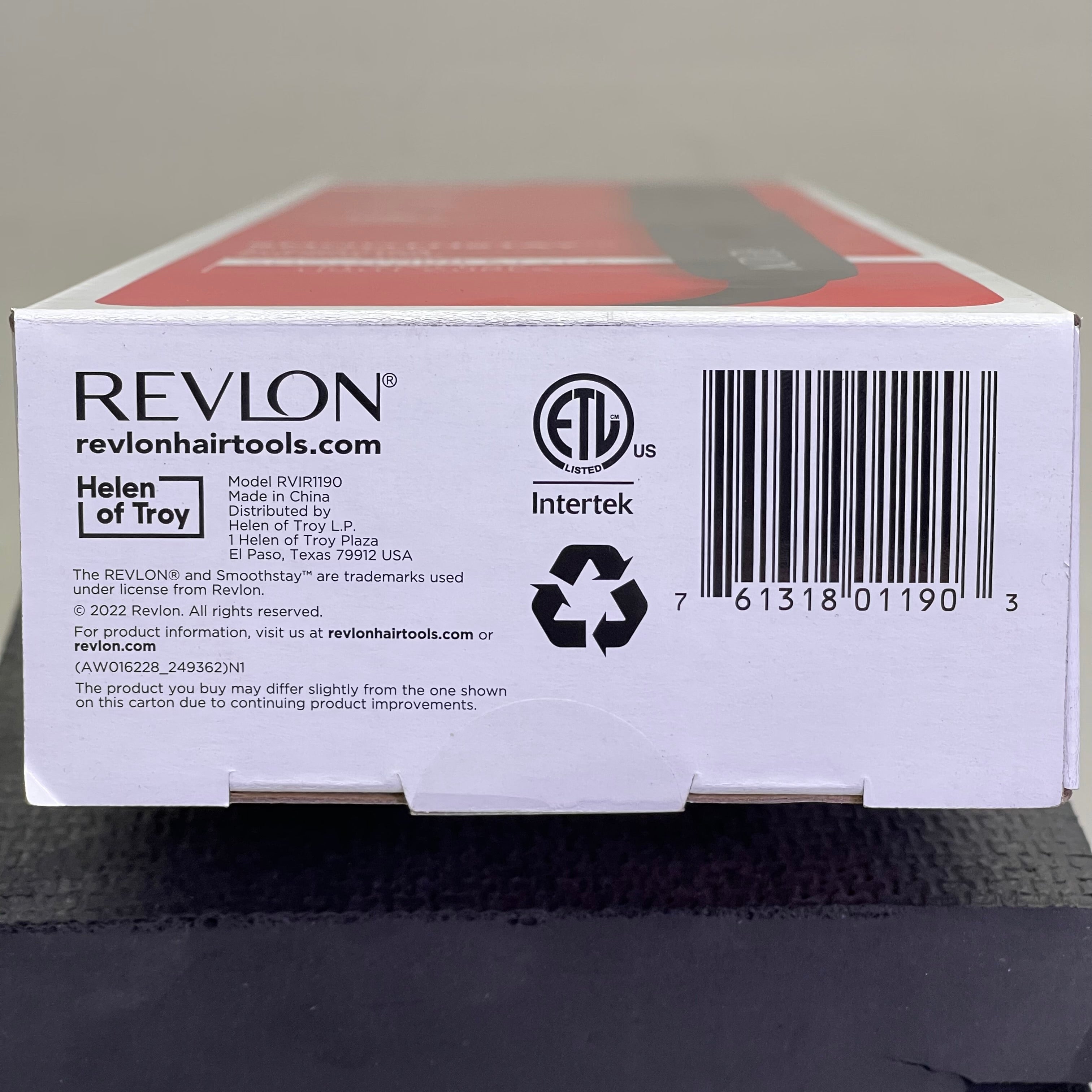 REVLON Coconut Smoothstay Oil-Infused Curling Iron Shiny, Smooth Curls 1" Black RVIR1190