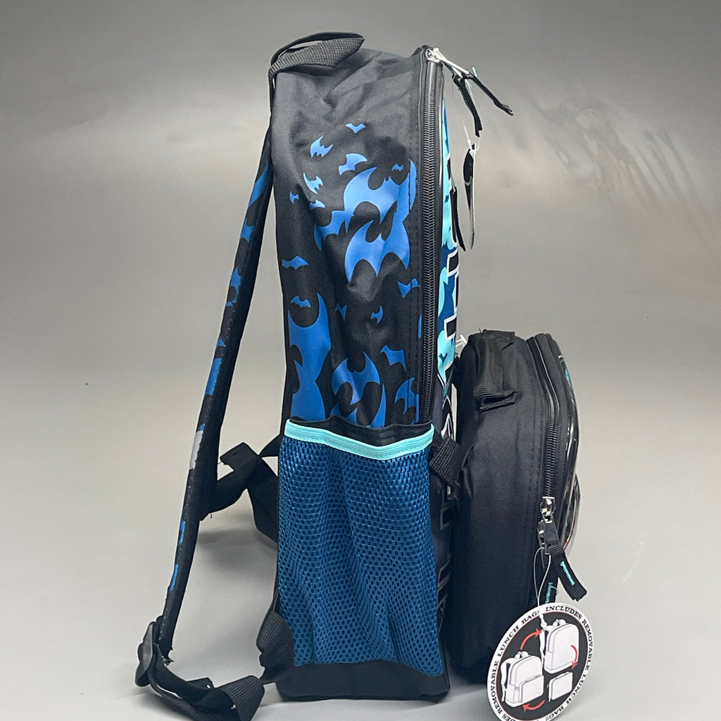 ACCESSORY INNOVATIONS Batman 10-PK Backpack & Lunch Bag Blue (New)