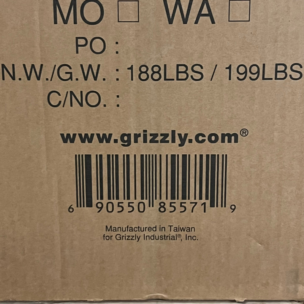 GRIZZLY INDUSTRIAL (1 Box) 1 1/2 HP Cyclone Dust Collector Motor Box 1 of 3
