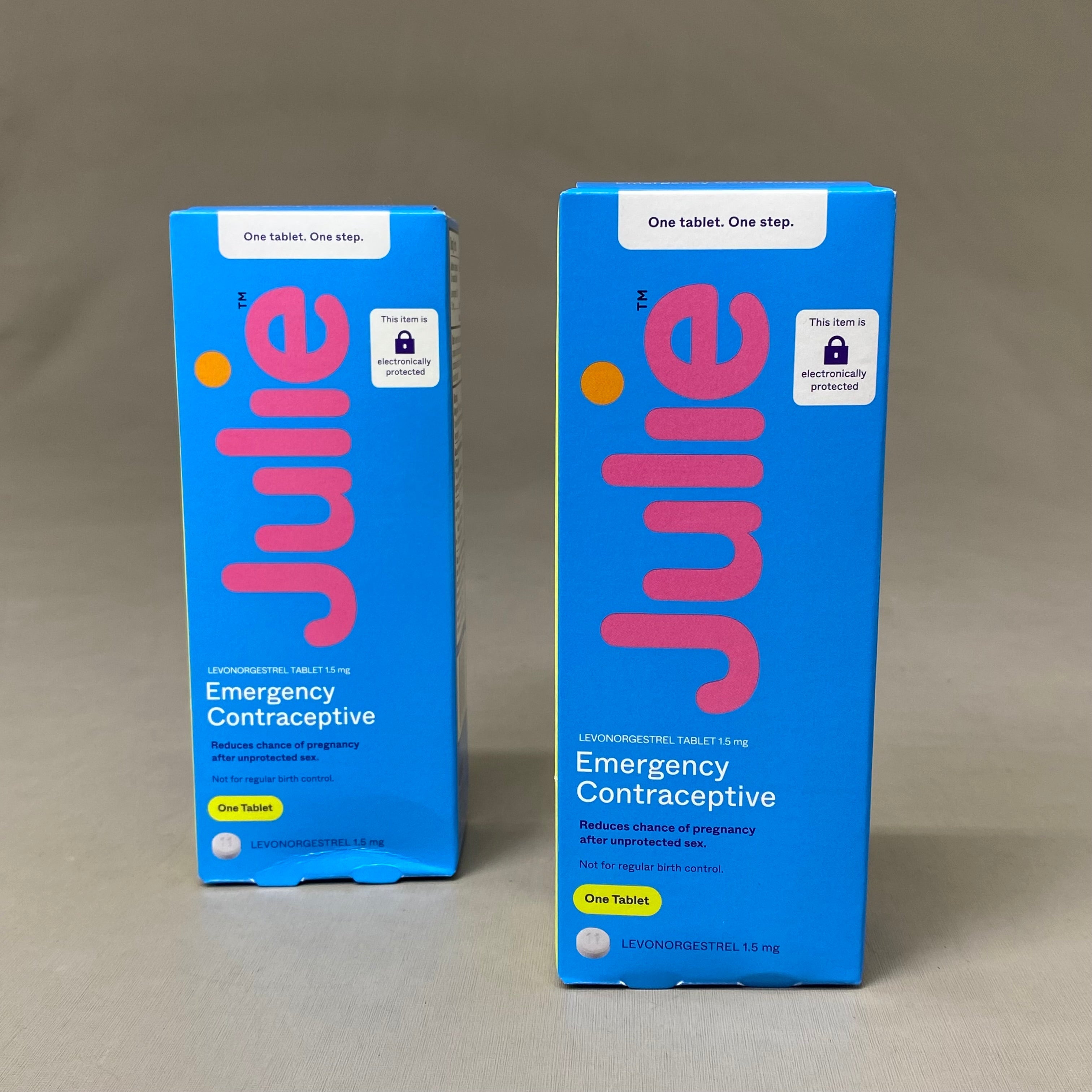 JULIE (62 Pack) Emergency Contraceptive Levonorgestrel Tablets 1.5 mg BB 10/25