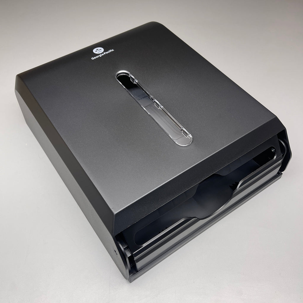 GEORGIA PACIFIC C-Fold/Multifold Paper Towel Dispenser Black 56650A (New)