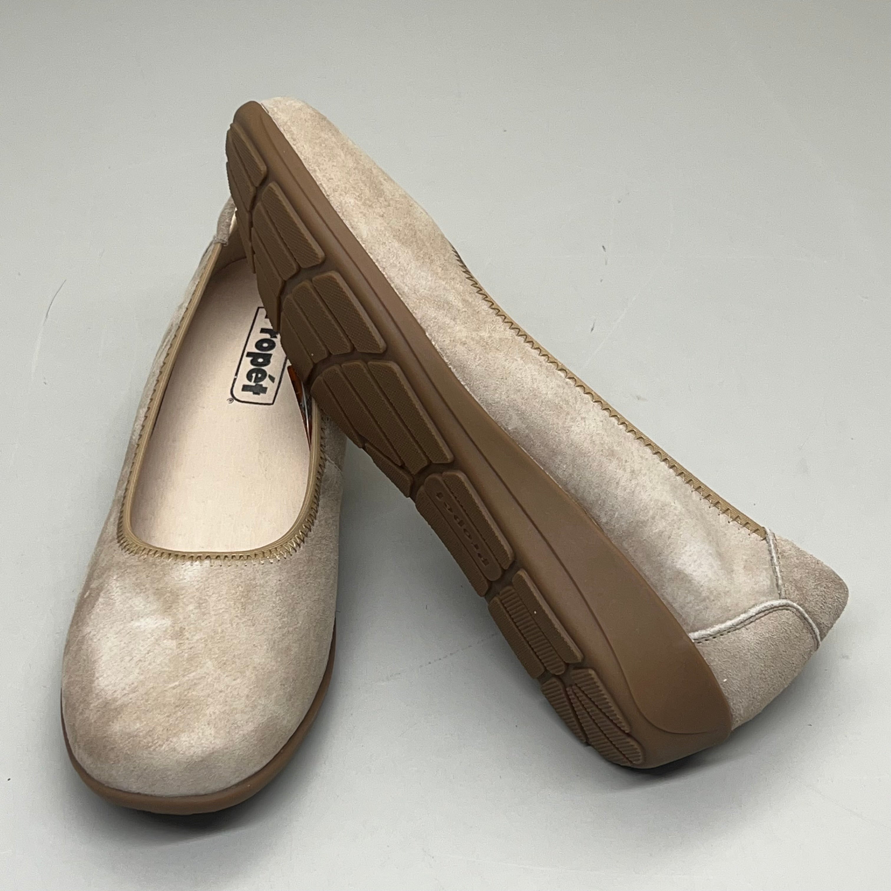 PROPET Yara Slip-On Orthotic Comfort Women's Sz 8 M(B) Natural Buff Suede WCX004L