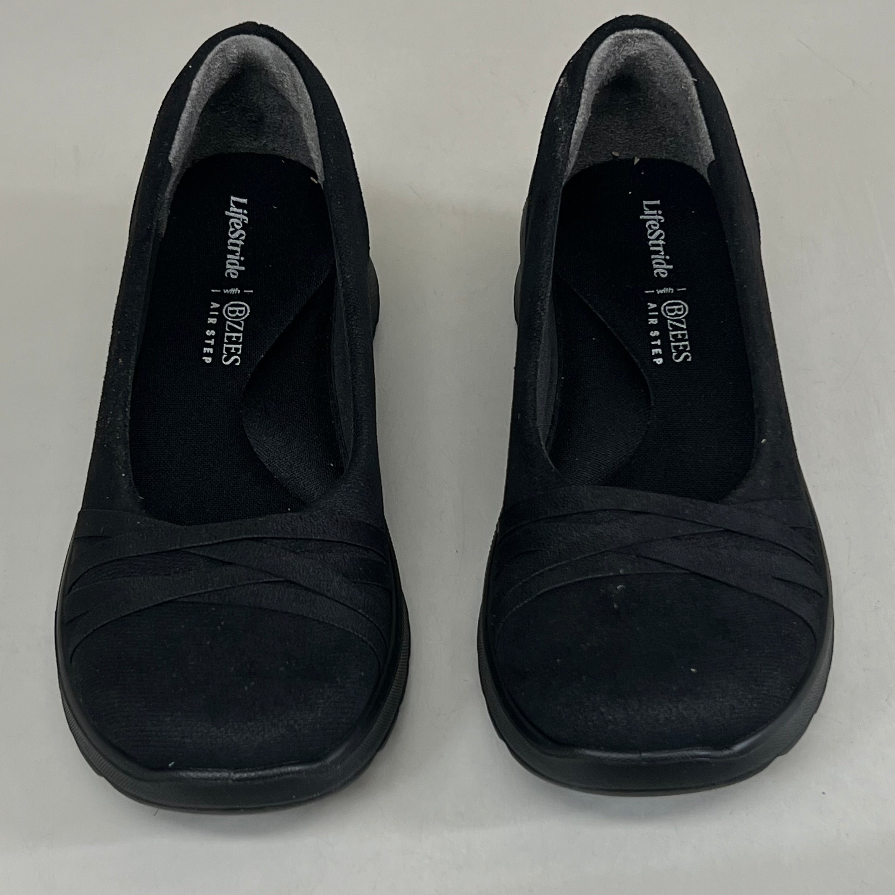 LIFESTRIDE Bzees Air Step Ballet Shoes Goody Women's 6 medium Black