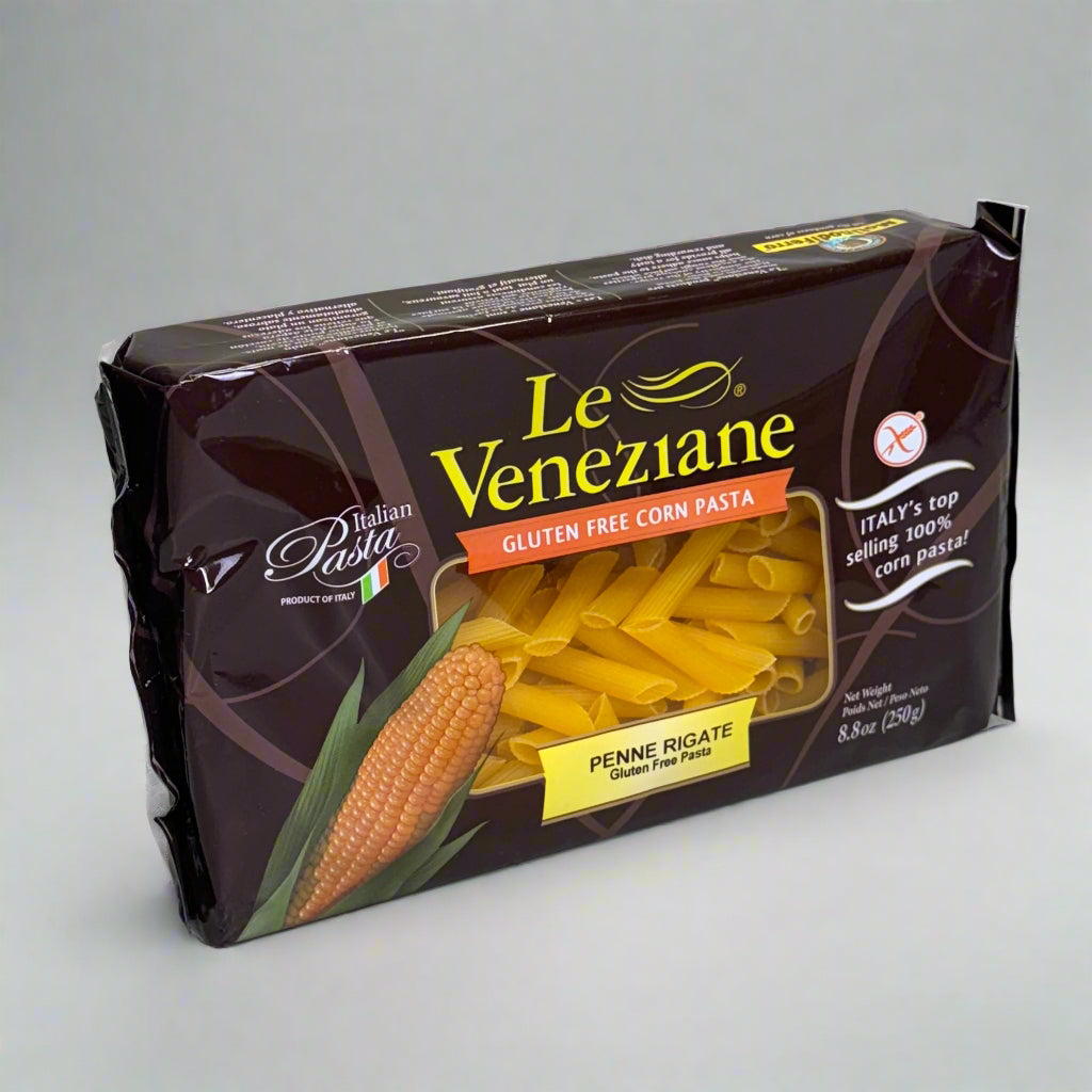 LE VENEZIANE (12 PACK) Gluten Free Corn Pasta 8.8 oz BB 10/26 (Distressed Box)