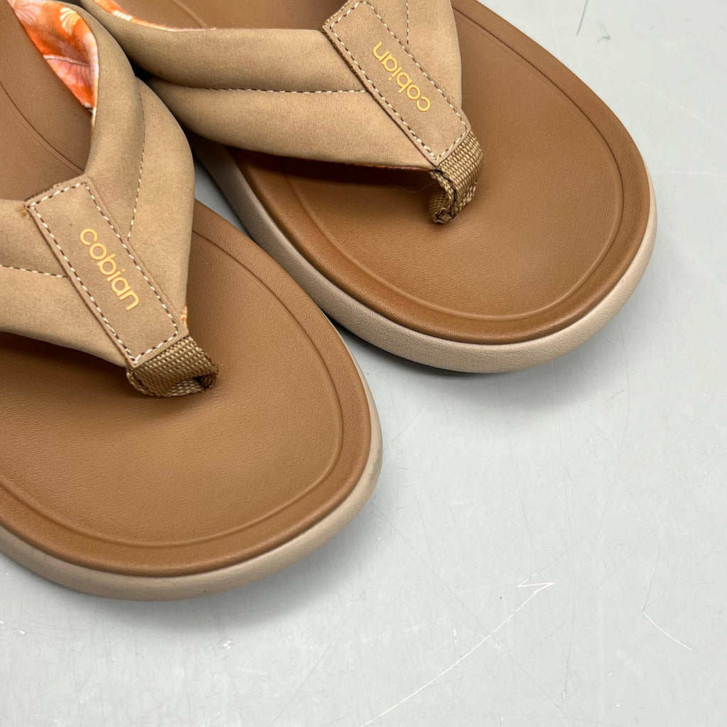 COBIAN Darby Synthetic Suede Strap Sandals Women's Sz 10, EU 41 Tan DAR24-230-10