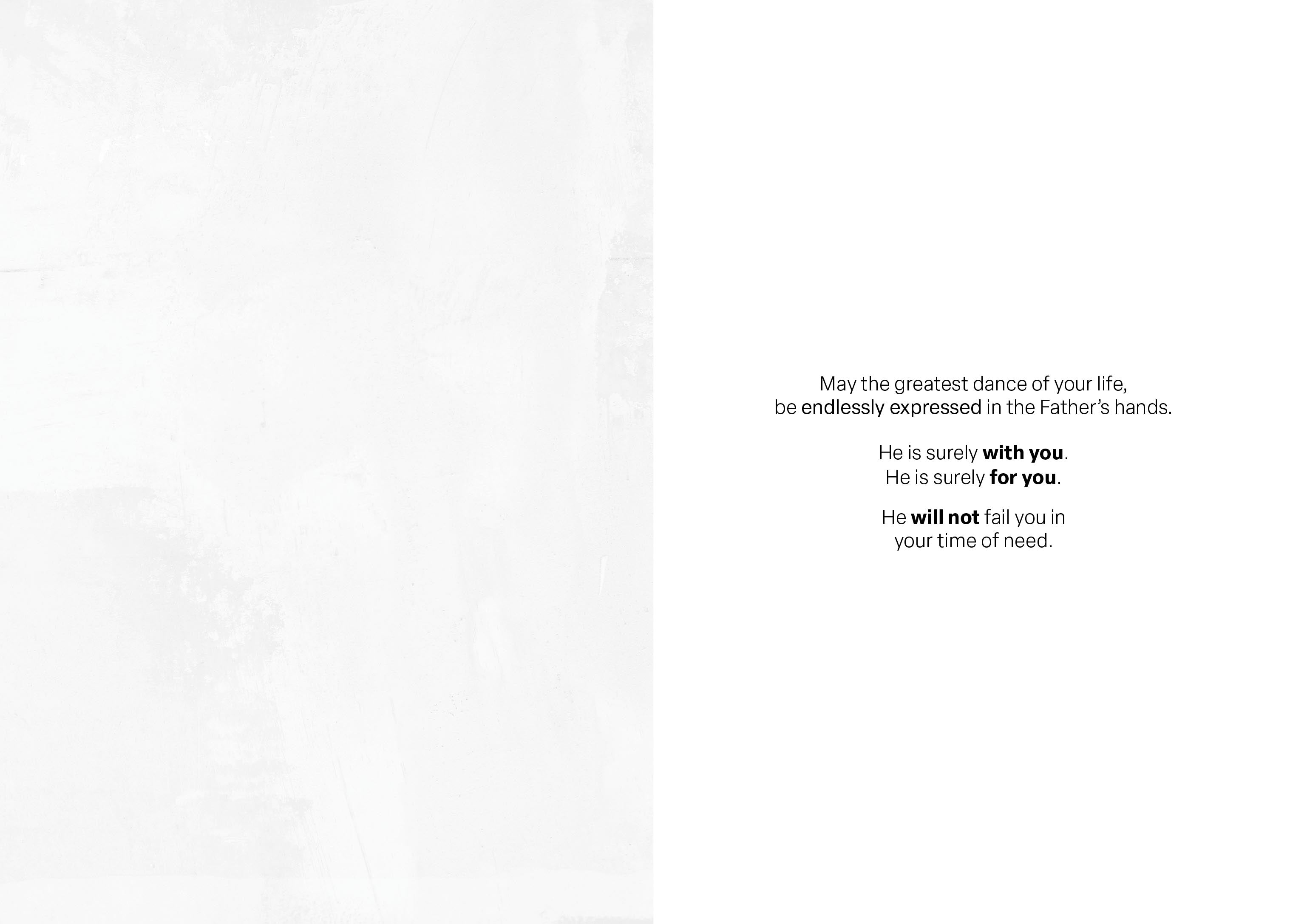 Endless Dance in the Father's Hands - Blonde Version Greeting Card