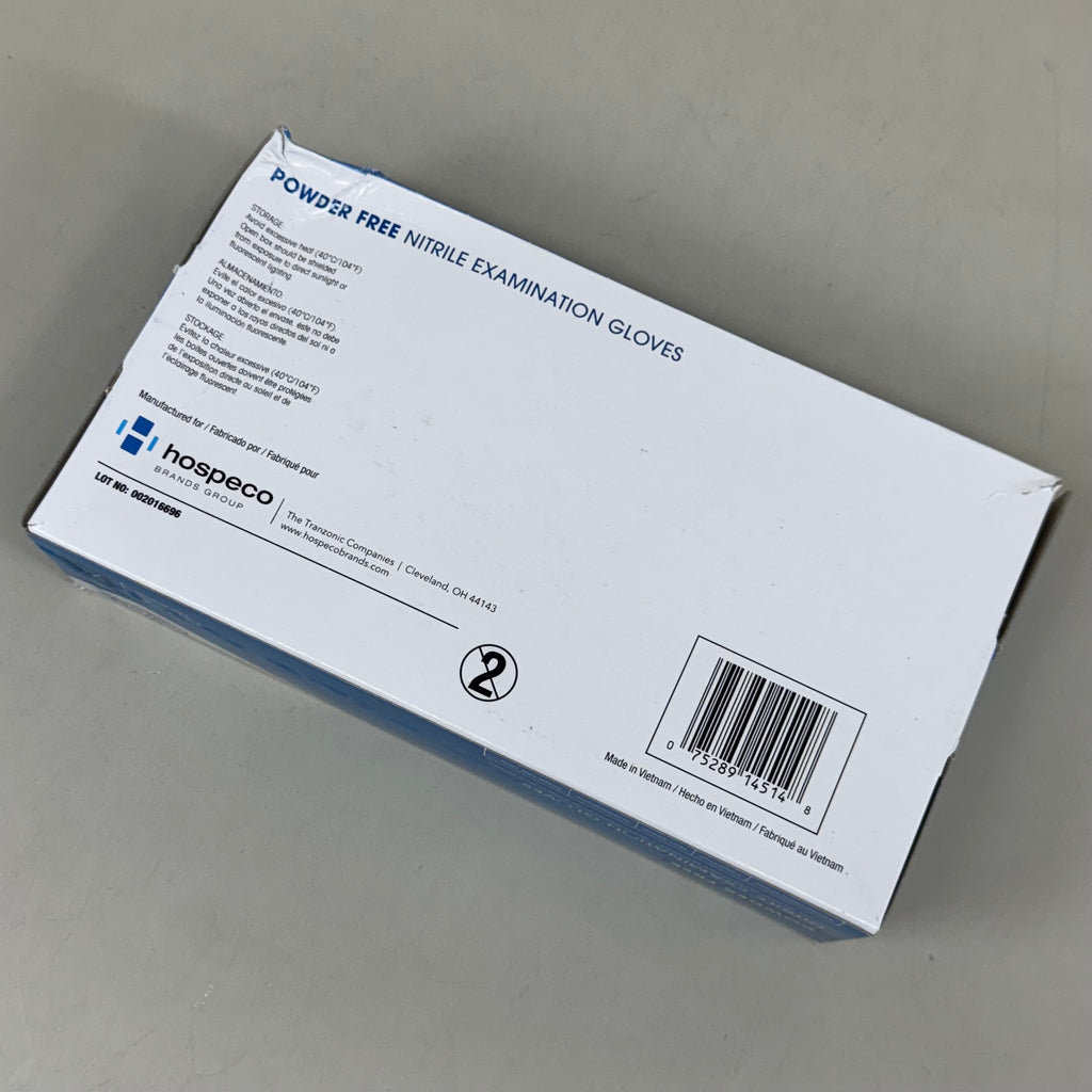 PROWORKS (100 Pack) Powder Free Nitrile Examination Gloves XL Blue GL-N135FX