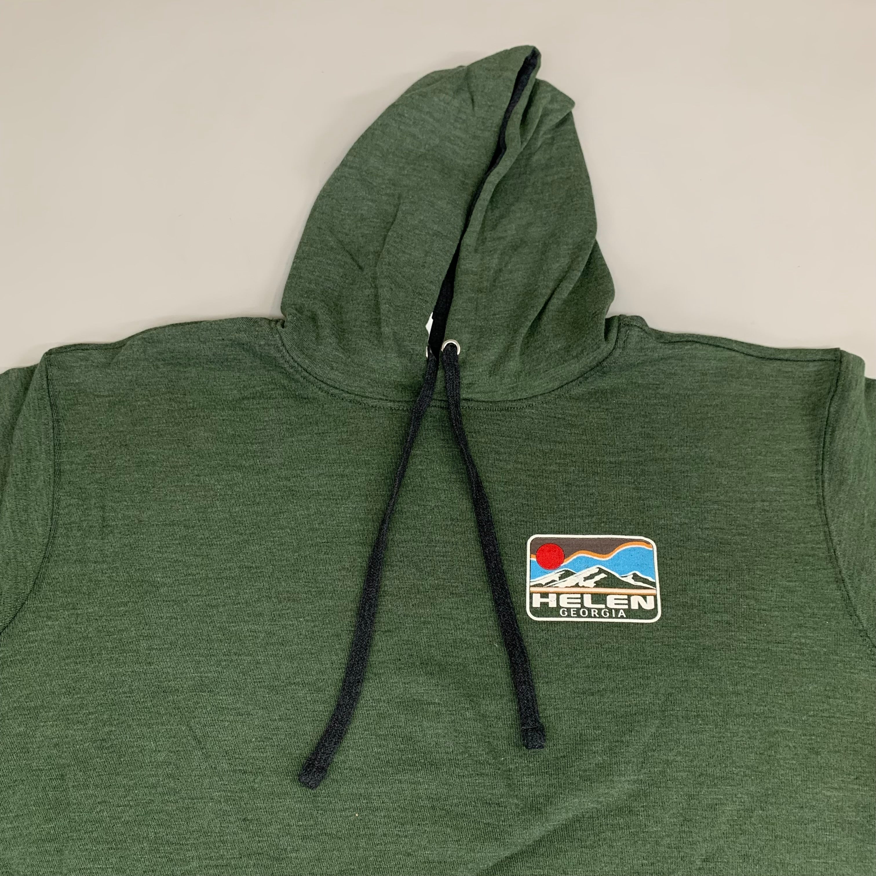 LONEROCK Helen Georgia Tie Hoodie Sz 3X-Large Green