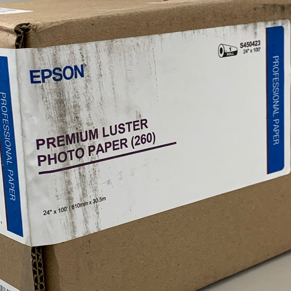 EPSON Premium Luster (260) Instant Drying Photo Paper 44" x 100' Roll  S450423
