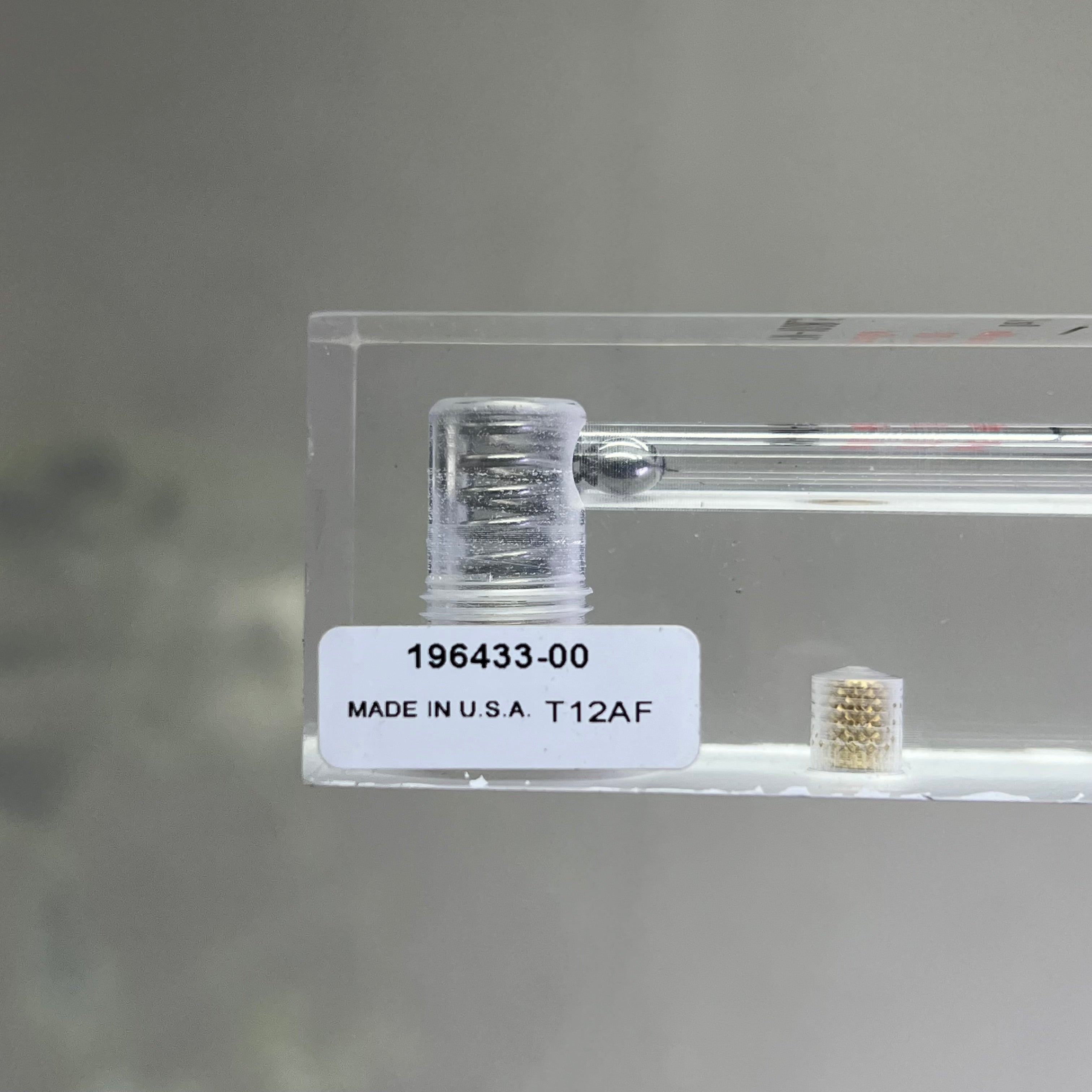 DOHRMANN ENTERPRISES INC. Flowmeter For 1/4"IDx3/8"ID Hose 6.5" Clear FM-1008.5