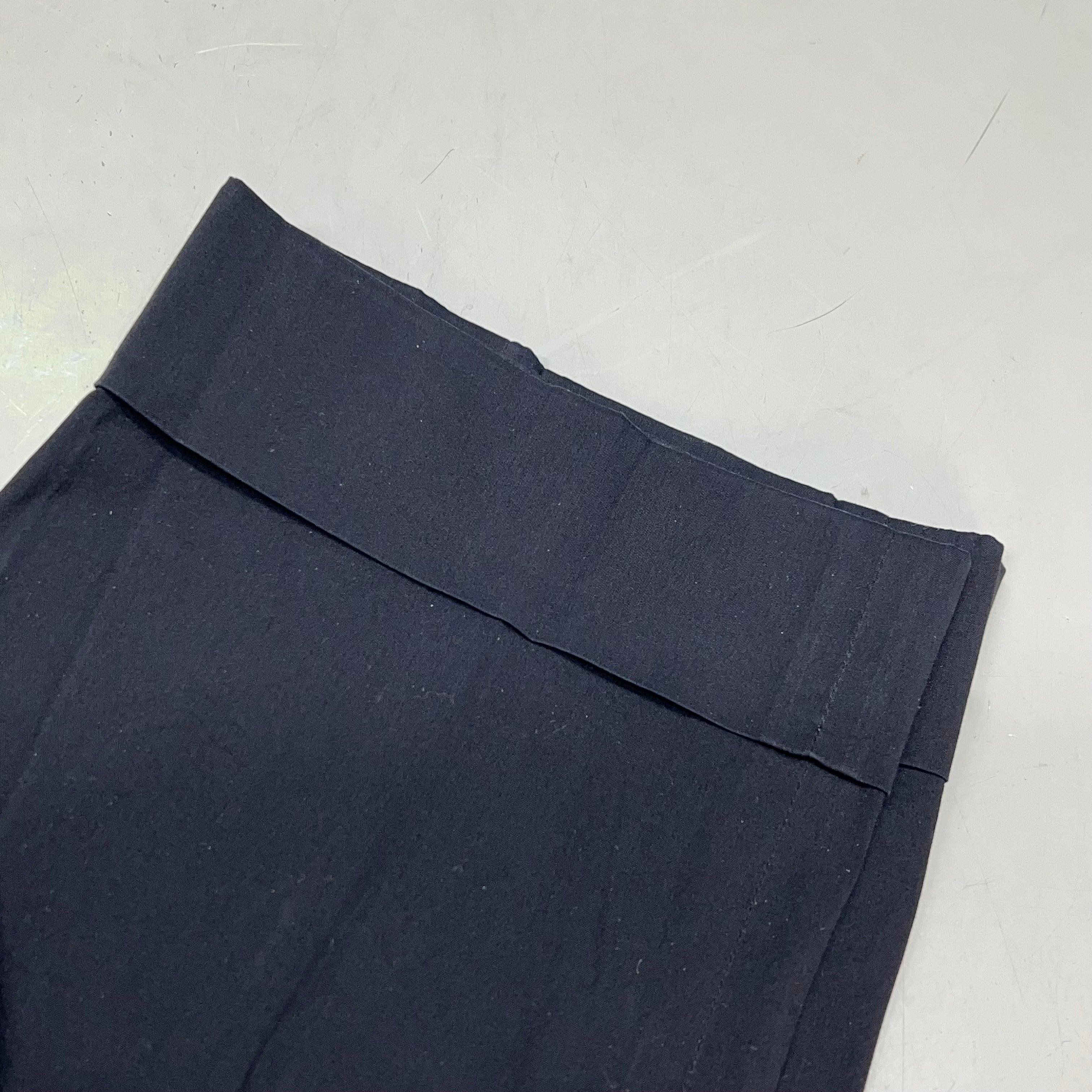 PRADA Milano Pants 78% Cotton 10% Nylon 3% Elastane Sz 46 Black