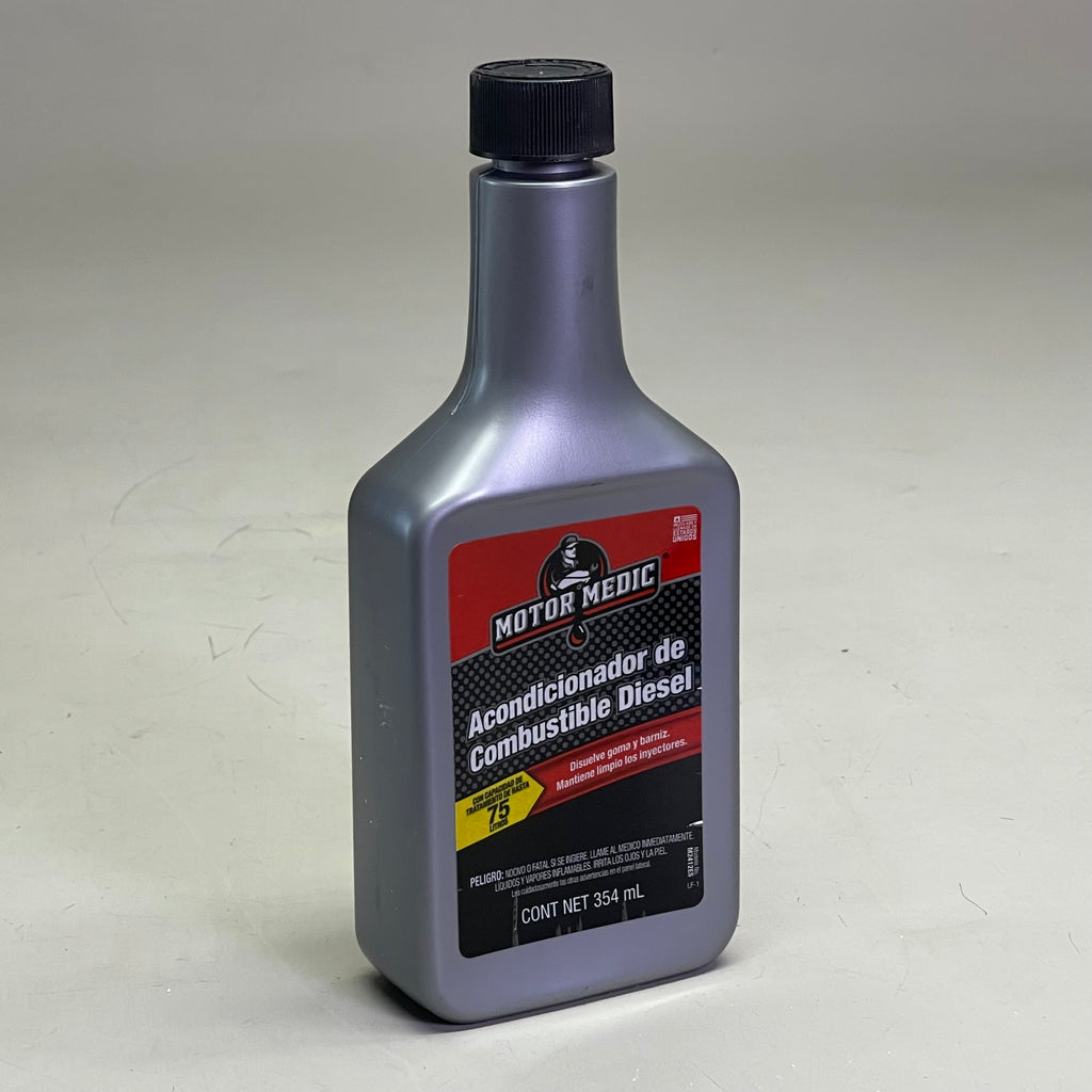 MOTOR MEDIC (12 PACK) Diesel Fuel Conditioner Gunk 12 oz (Treats 20 gal) Grey M2412