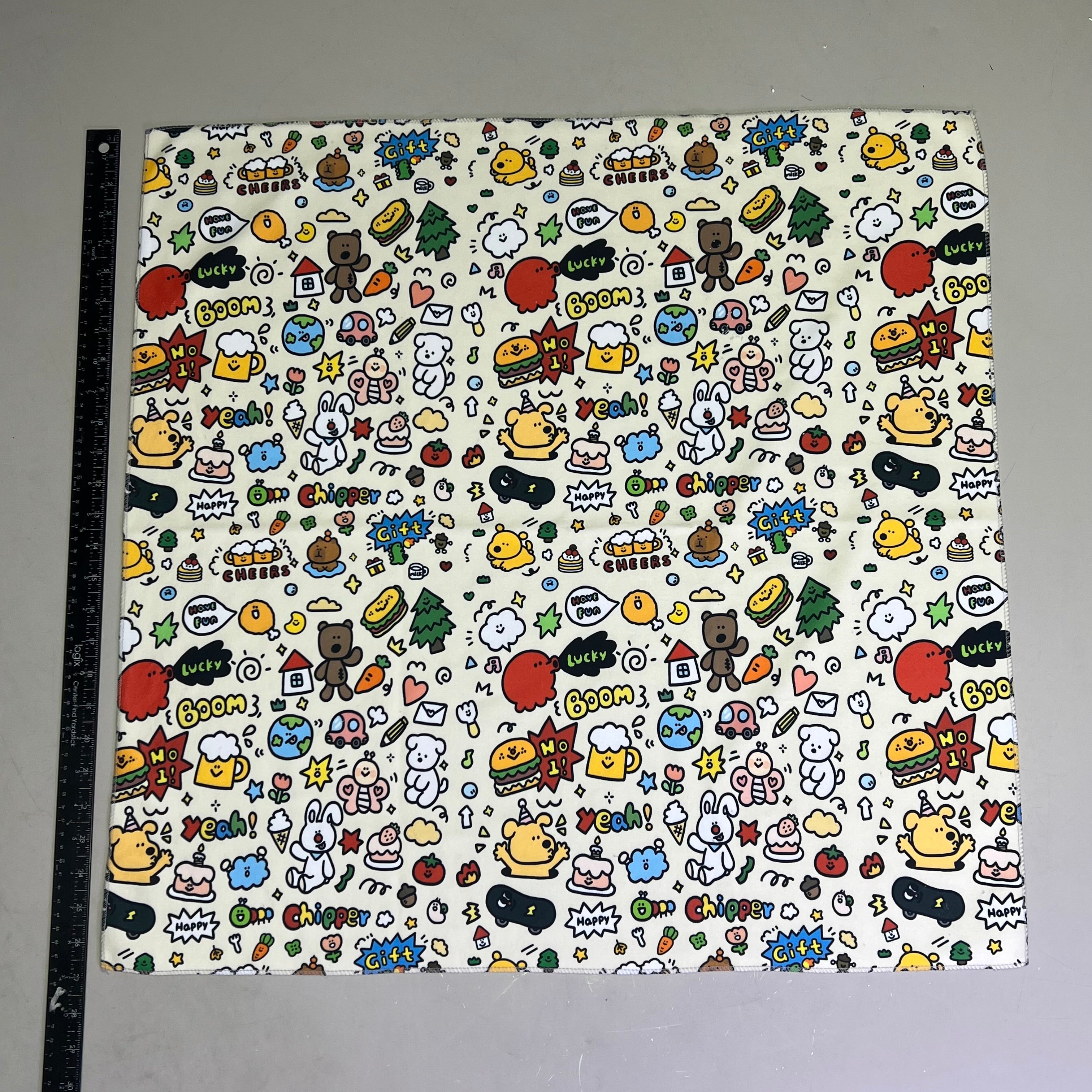 LOVLEY CAVES Self Adhesive Cat Wrap Grooming Blanket Doodle Pattern 1882742
