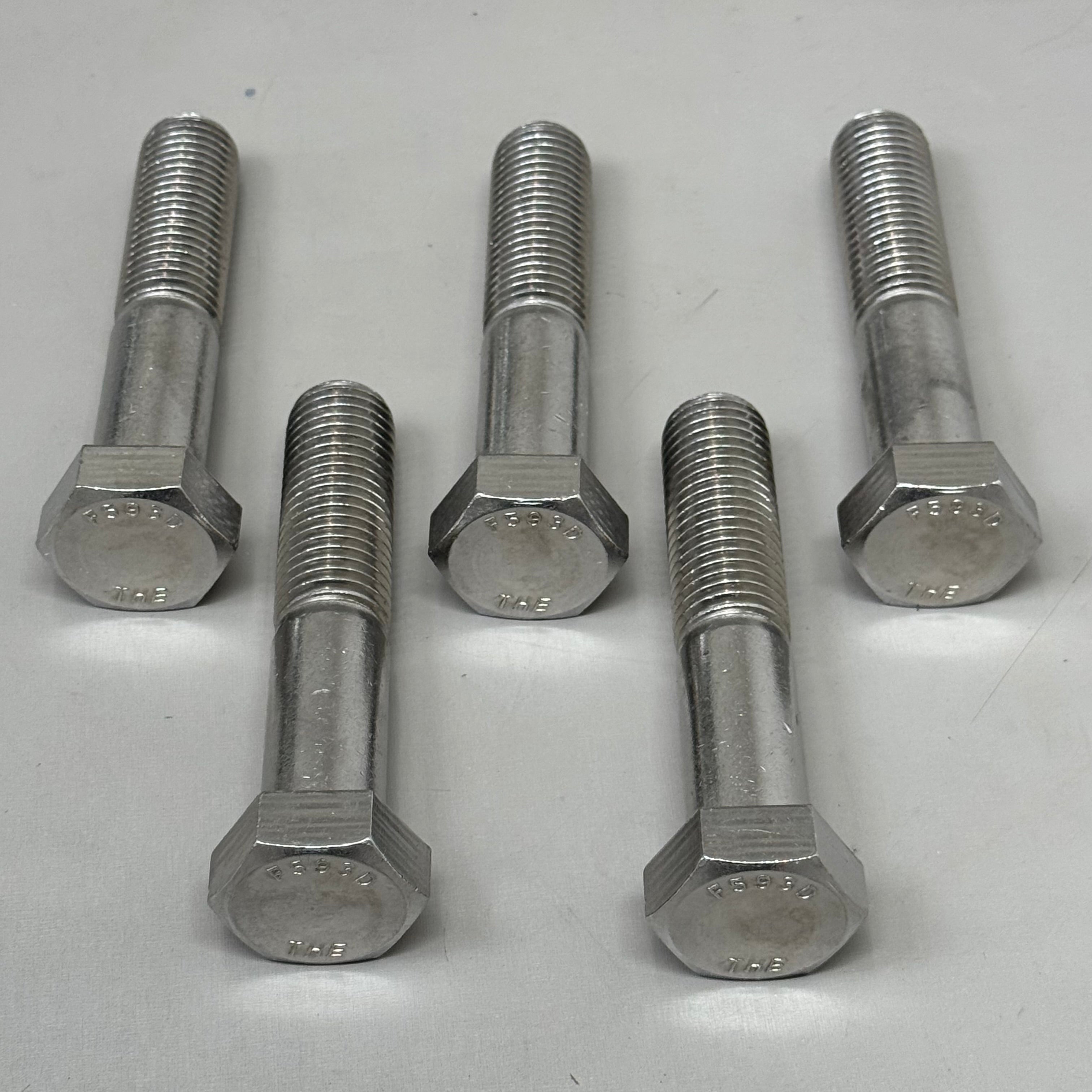BRIIKSEN (5 PACK) Hex Head Cap Screws Standard thread SS 304 5" HHCSSS1C5 As-is