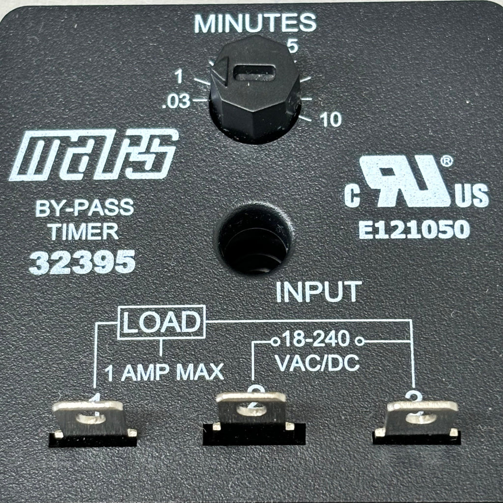 MARS SS Bypass timer 18-240 VAC 03-10 Min Dial Adjustment Quick Connect 32395