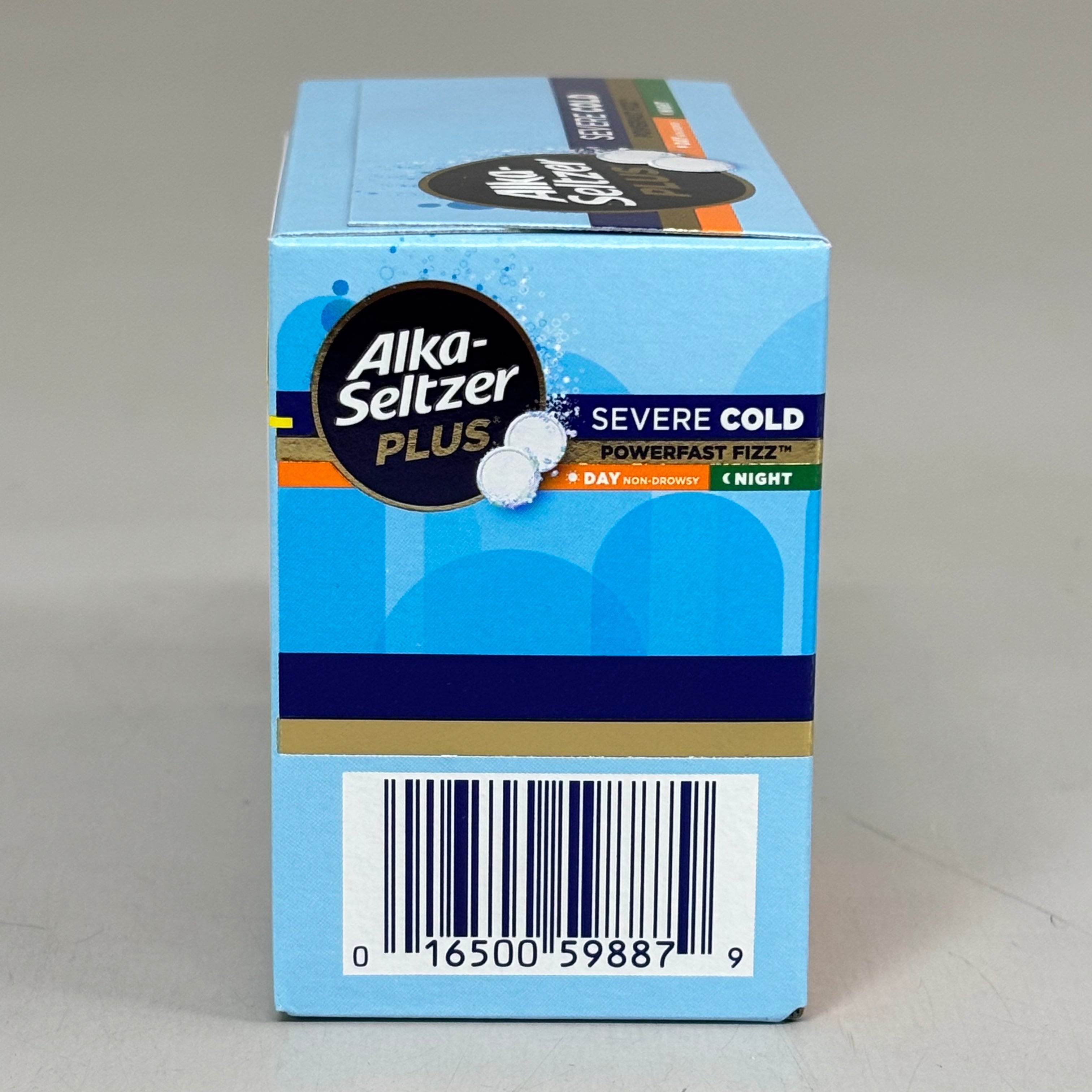 ZA@ ALKA-SELTSER PLUS (2 PACK, 24 TABLETS EACH) Severe Cold 16 Day + 8 Night Tabs BB 03/26 C