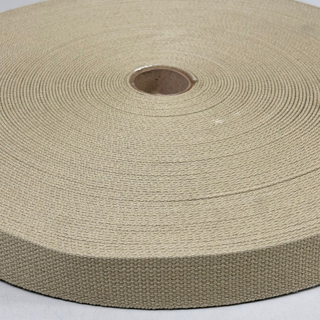 NORTH EAST KNITTING Heavy Duty Cotton Webbing/Belting 1-1/4"x50yds Beige WCAW