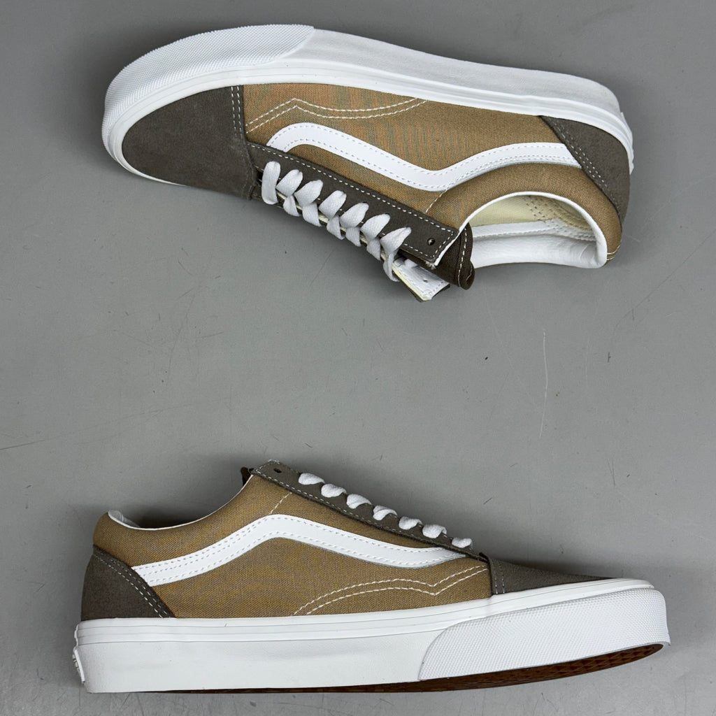VANS Old Skool Shoe Sz Women's 8.0 Canvas/Suede Block Brown VN000CT8BRO
