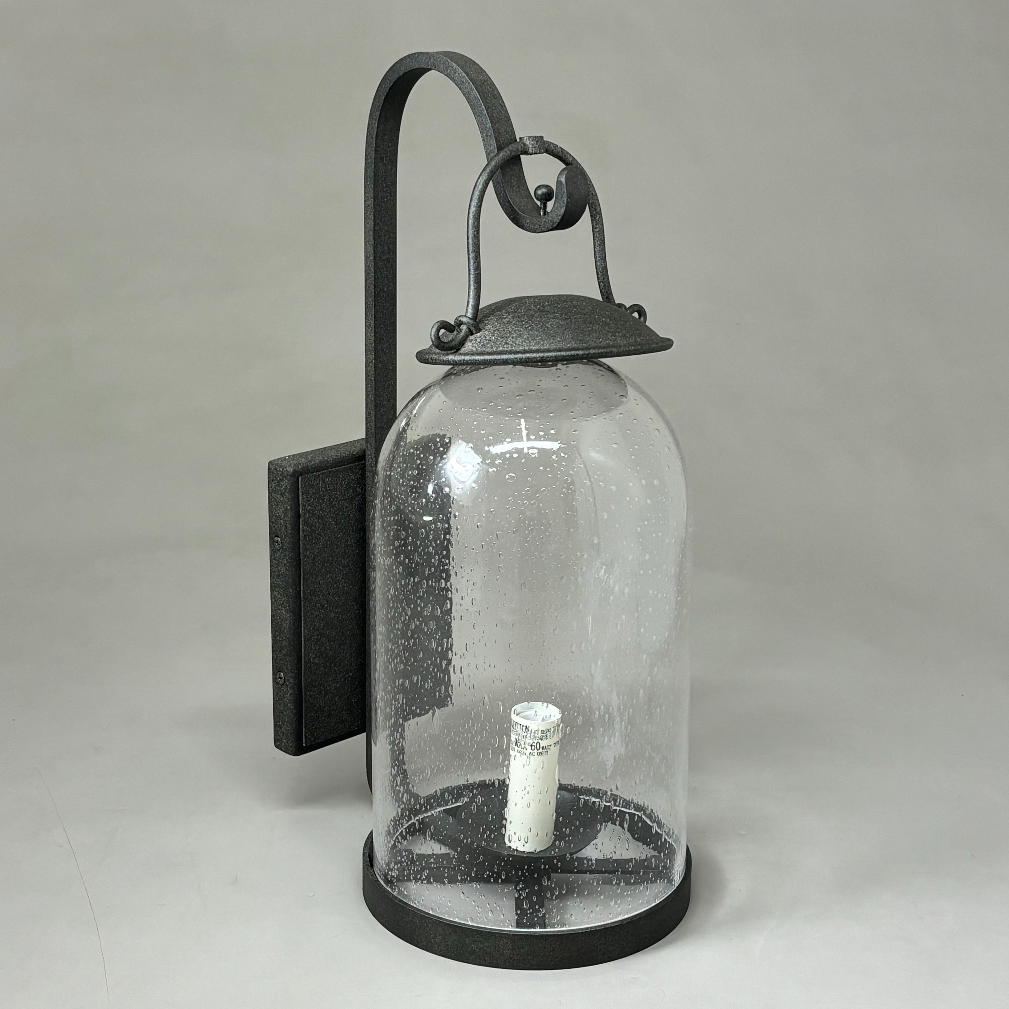 HUDSON VALLEY Lighting Group Napa County Wall Sconce Seedy Glass/Black B5181-FRM