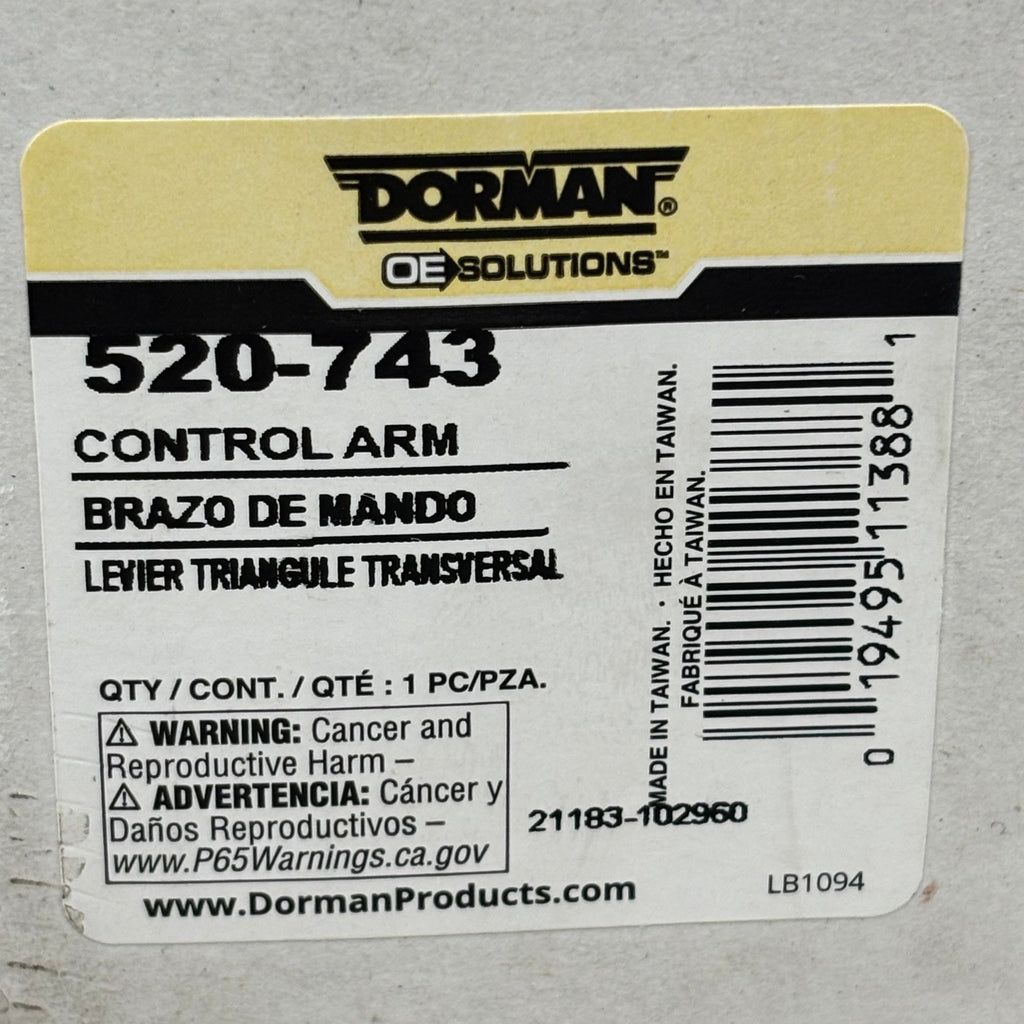 DORMAN Suspension Control Arm & Ball Joint Assembly for BMW 520-743
