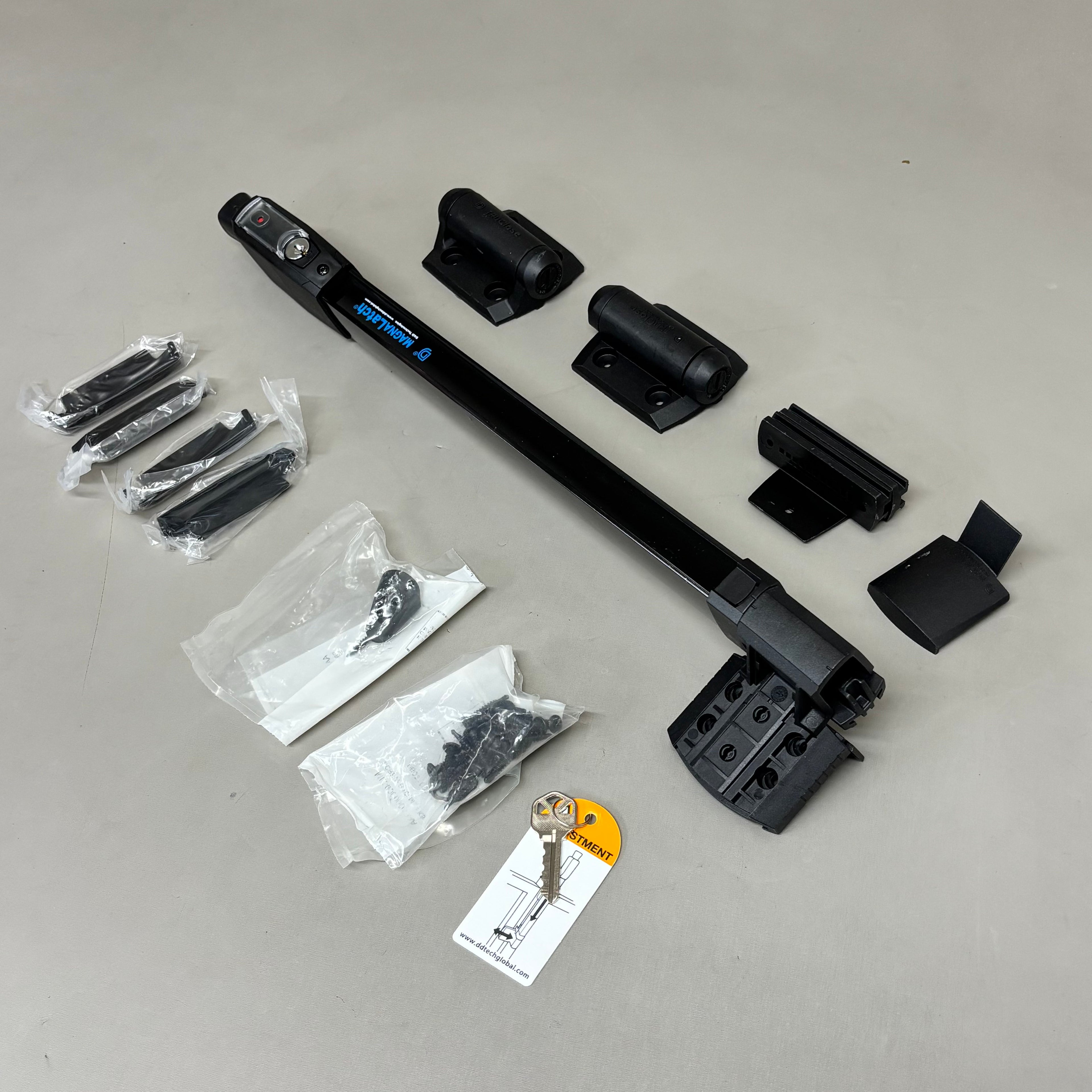 D & D TECHNOLOGIES High Security Magnalatch Series 3 Top Pull Black MTSTDKS3KA