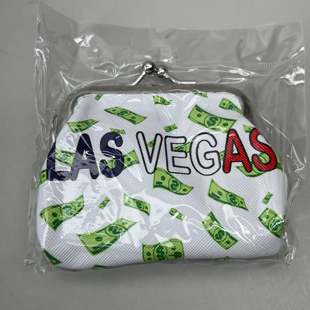 LAS VEGAS 12-PACK! Welcome to Fabulous Las Vegas Coin Purse Souvenirs 4" x 4" Money