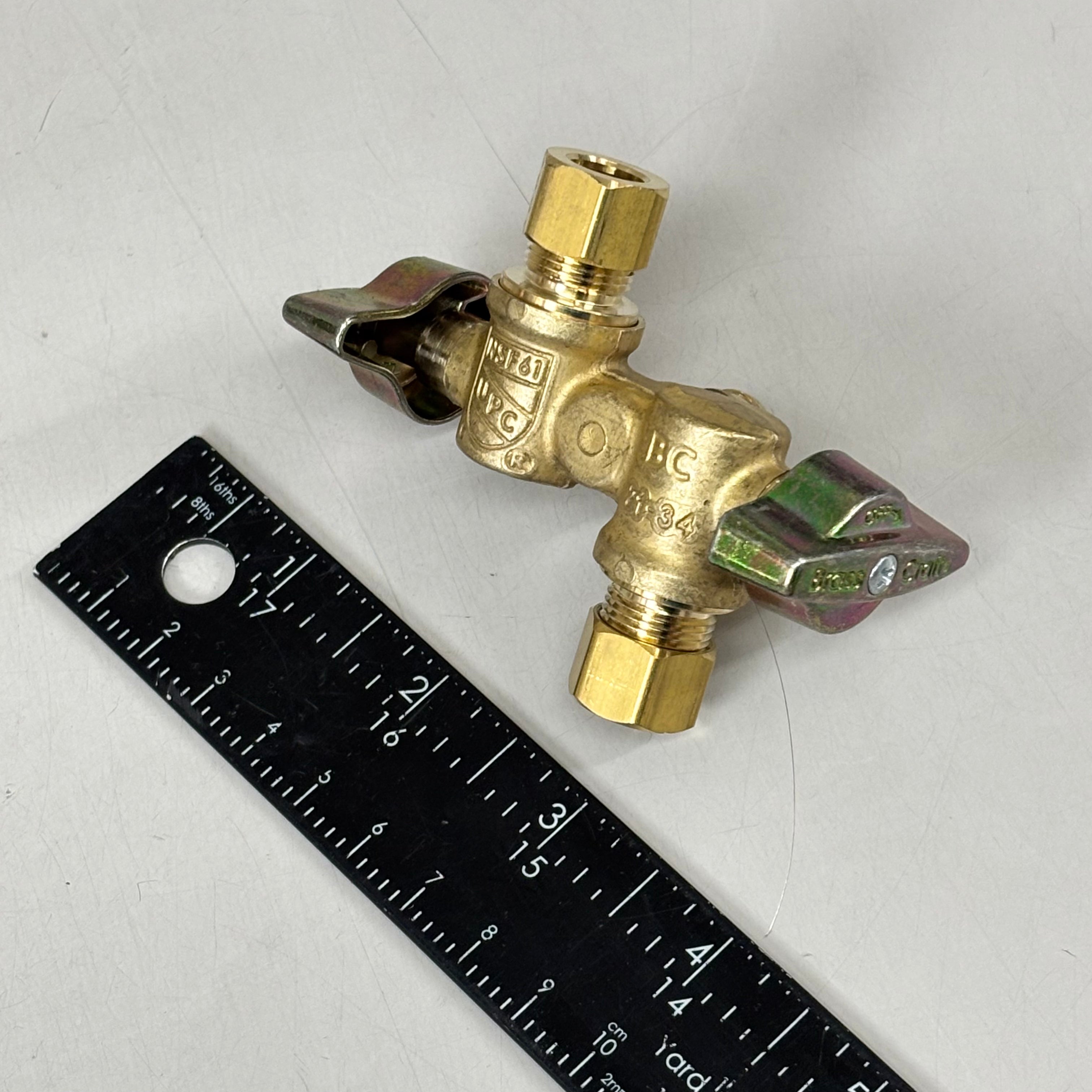 BRASS CRAFT KT Dual Shut-Off Outlet Stop  1/2" NOM 3/8" OD KTBRPX1901DVXR