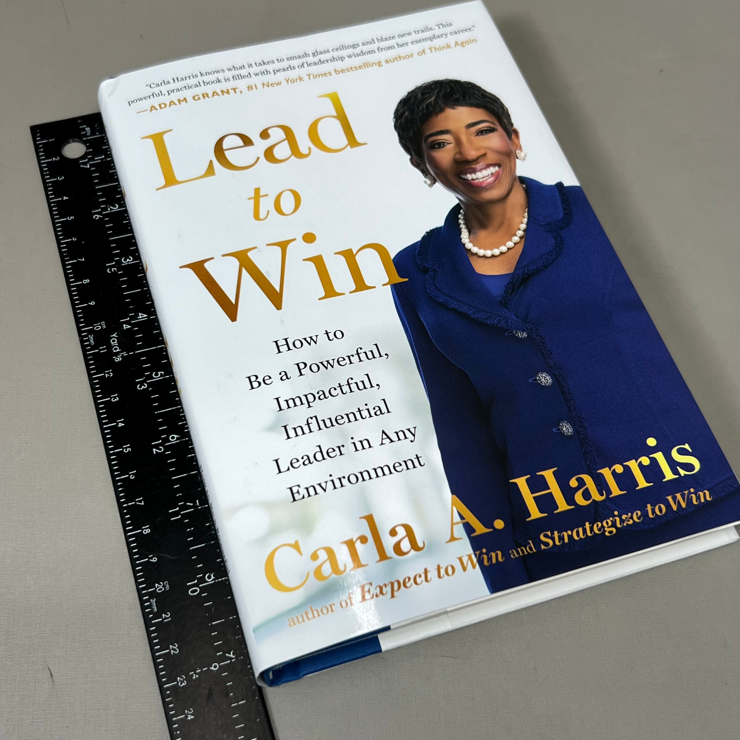 LEAD TO WIN Hardback By Carla A. Harris Published by Penguin Random House 9"x6"