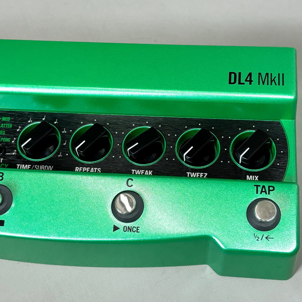 LINE 6 Delay & Looper Modeler Pedal 4 Switch & 1 Switch Loopers Green DL4 MkII