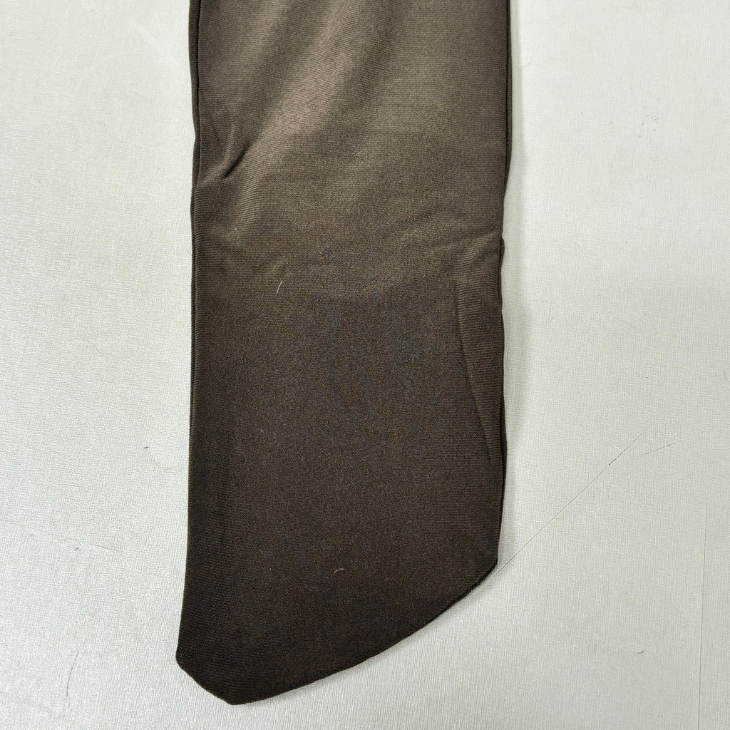 NORMA KAMALI Slim Fit Turtleneck Catsuit w/ Footsie Women's Sz L/40 Chocolate