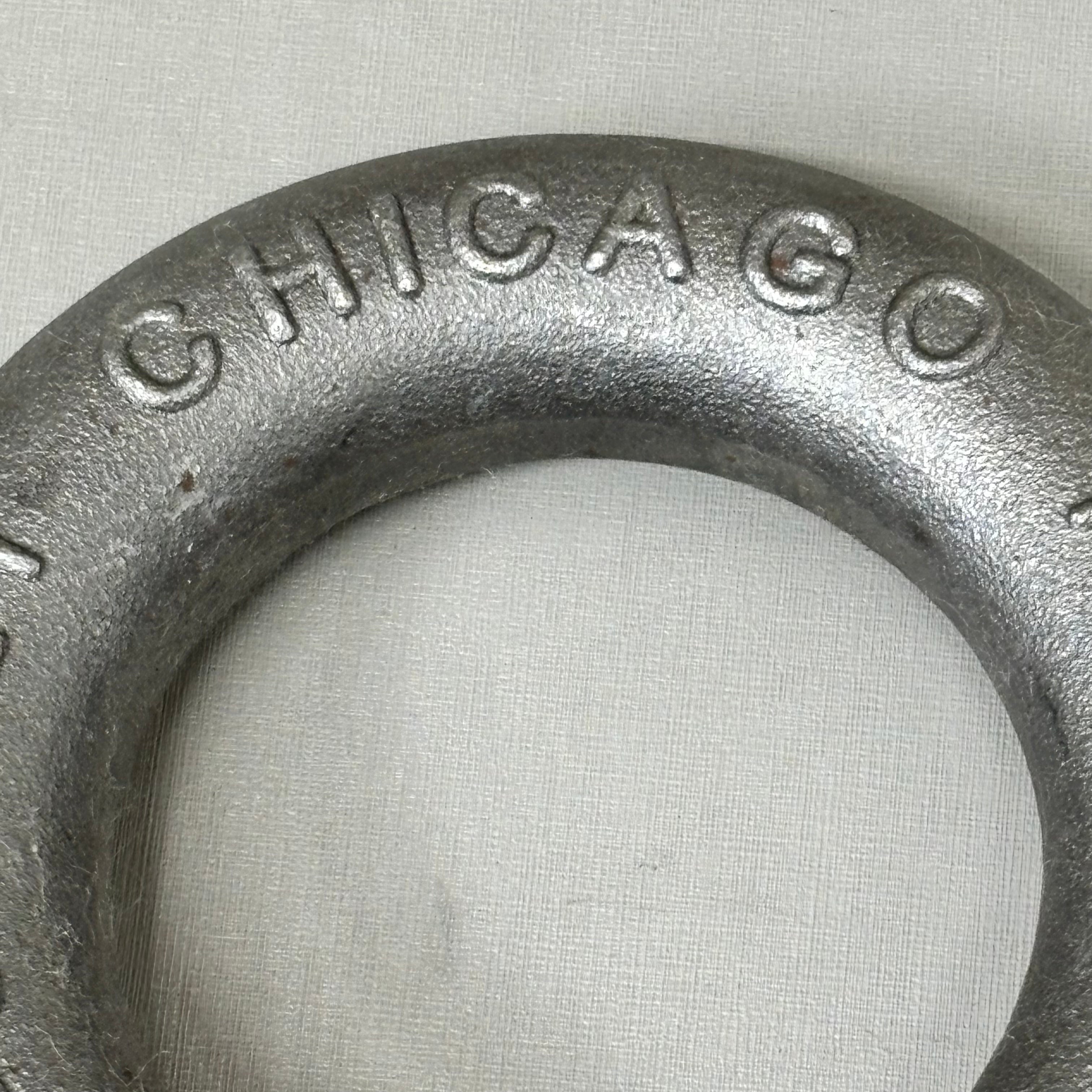 CHICAGO HARDWARE Bolt Type Anchor Shackles Galvanized 6-1/2 Ton 7/8" 200455