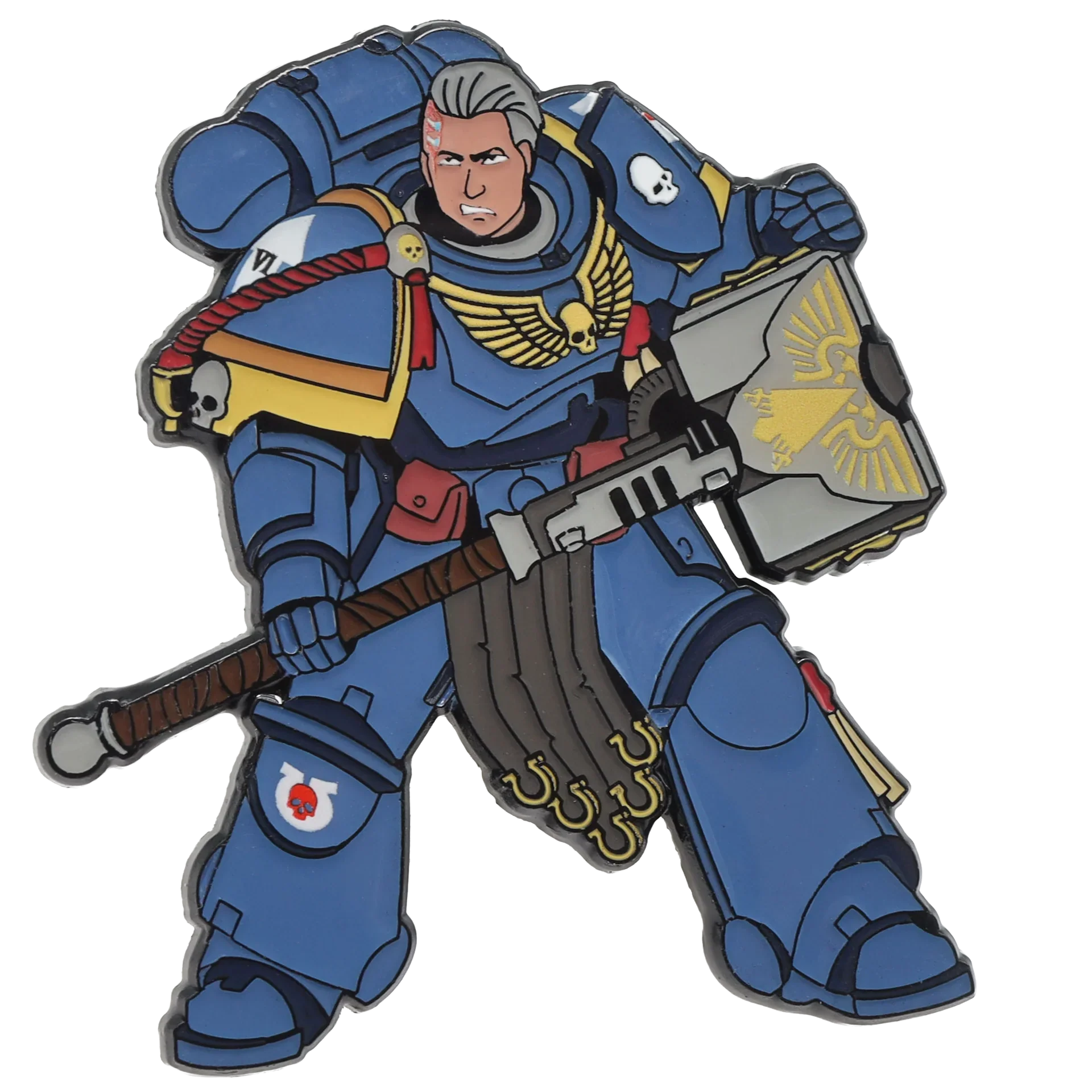 Foam Brain Mystery Loot: 40K Enamel Pins - Ultramarines vs Tyranids
