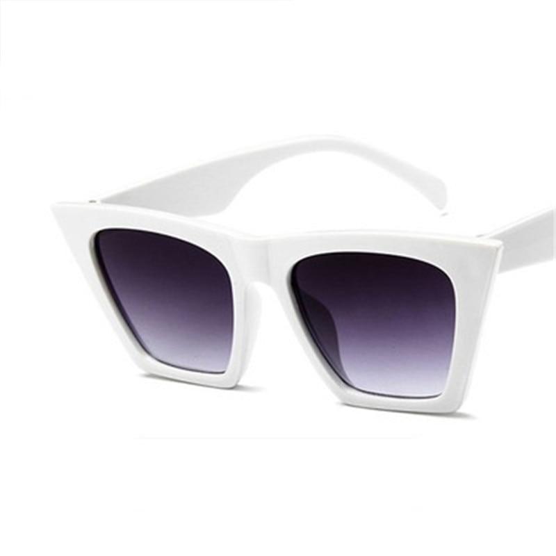Famous Square Lady Polarized  Cat Eyes Colorful Sunglasses Retro Vintage Trend Oversized sunglasses With UV400 Protection