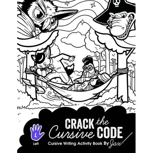 Crack the Cursive Code: Left-Handed Cursive Writing Activity Book - Paperback