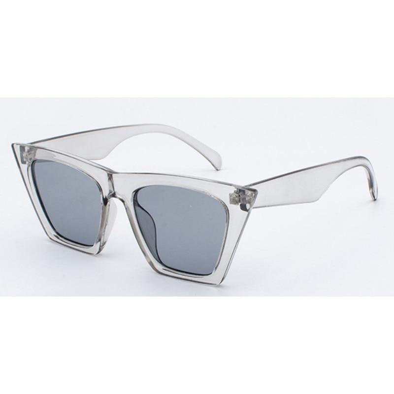 Famous Square Lady Polarized  Cat Eyes Colorful Sunglasses Retro Vintage Trend Oversized sunglasses With UV400 Protection