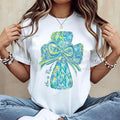"He Is Risen" Vibrant Cross & Bow – Lightweight Cotton Casual Round Neck Summer