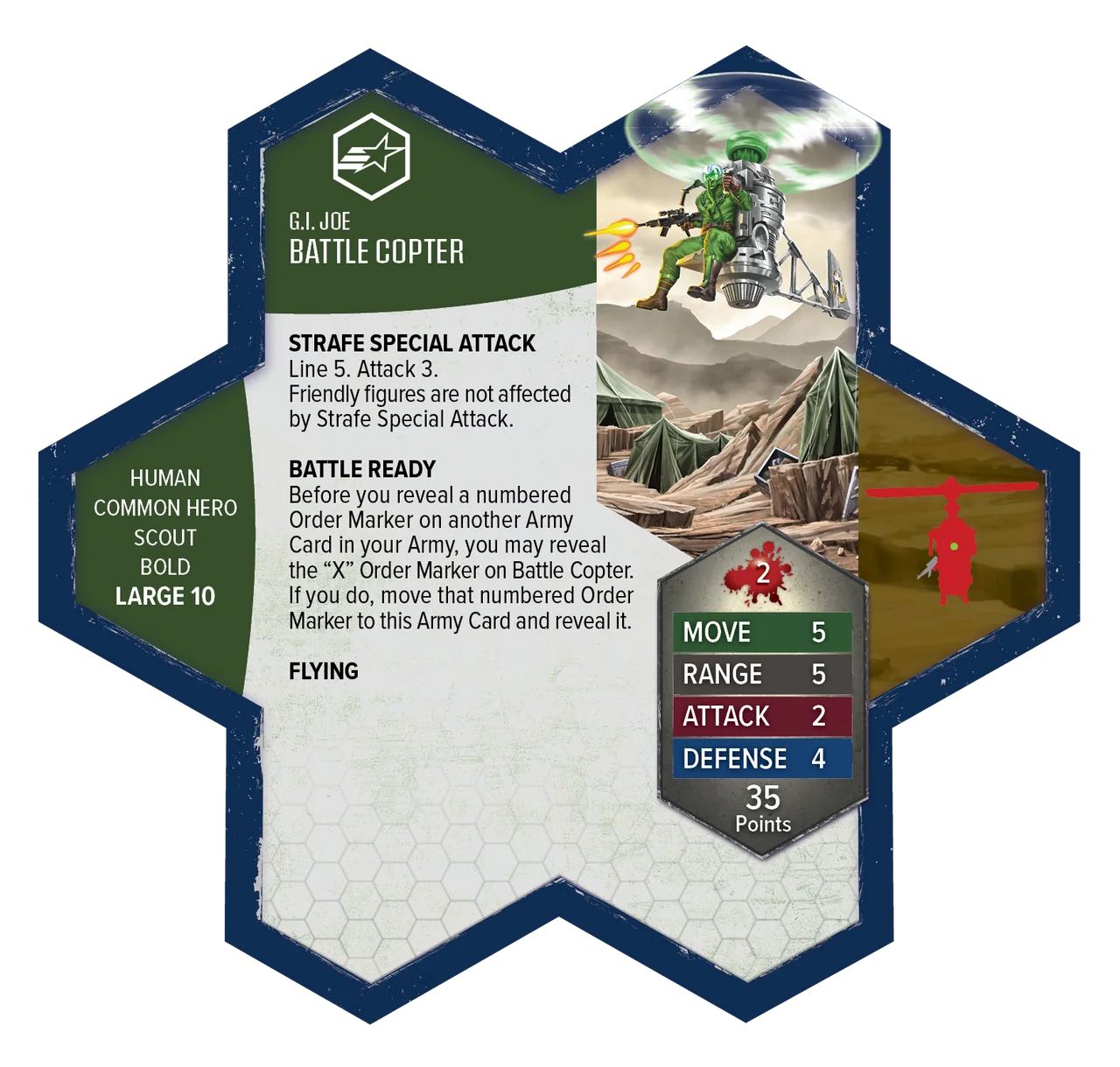 Heroscape: G.I. Joe - Greenshirts & Battle Copter Common Army Expansion