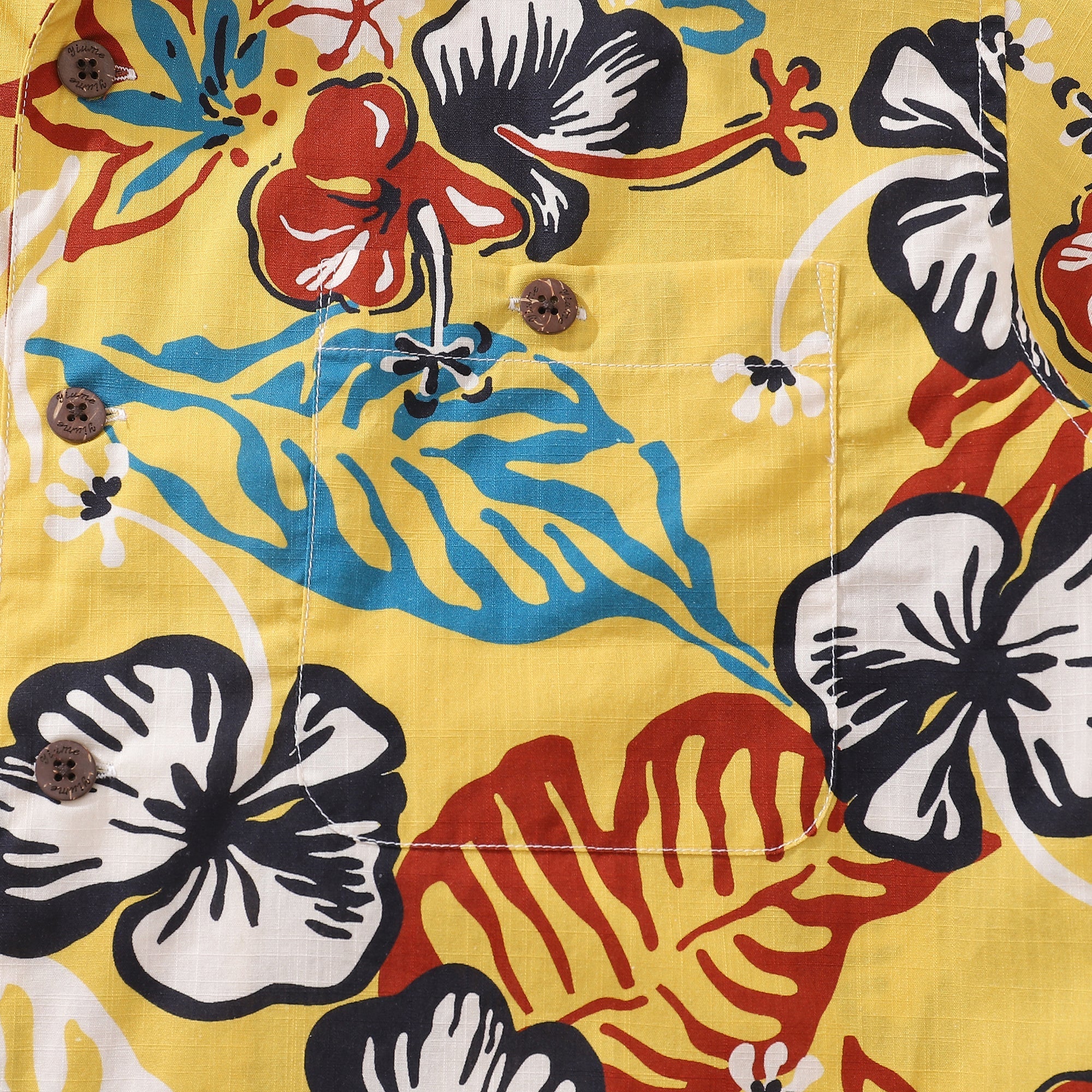 1940s Vintage Hawaiian Shirt For Men Summer of San Pedro Shirt Camp Collar 100% Cotton By Evan